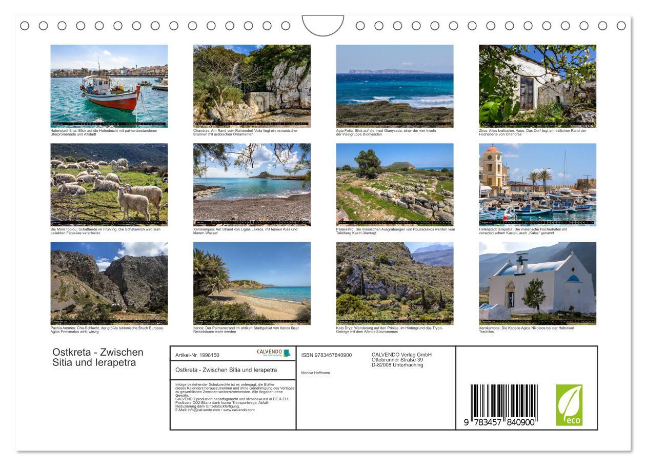 Beispielinhalt (Bild) Ostkreta - Zwischen Sitia und Ierapetra (Wandkalender 2026 DIN A4 quer), CALVENDO Monatskalender