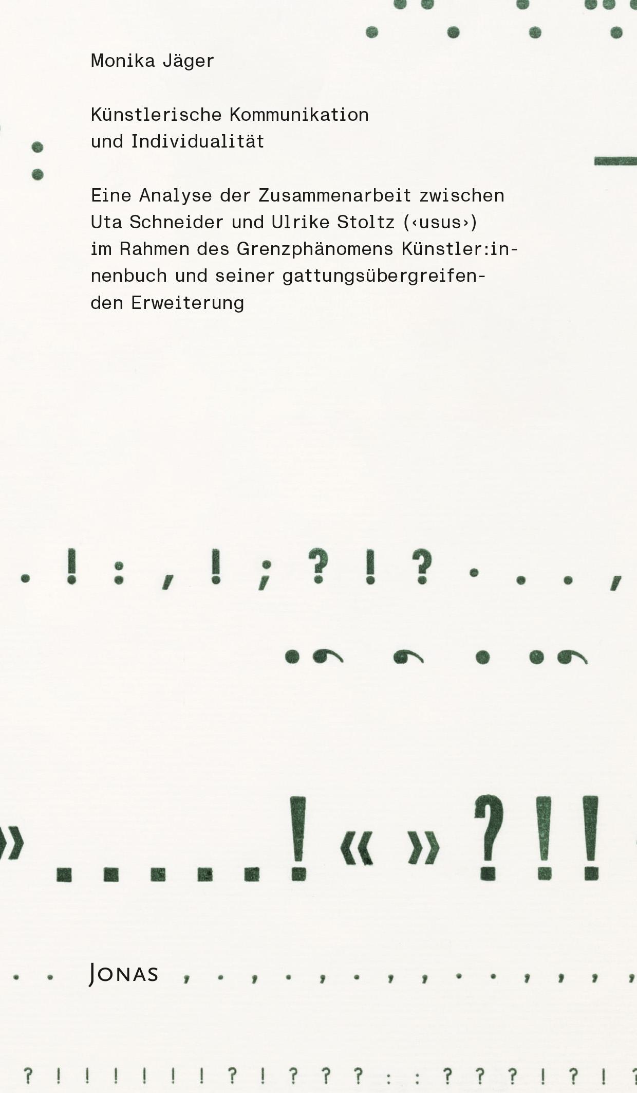 Vorderes Coverbild Künstlerische Kommunikation und Individualität