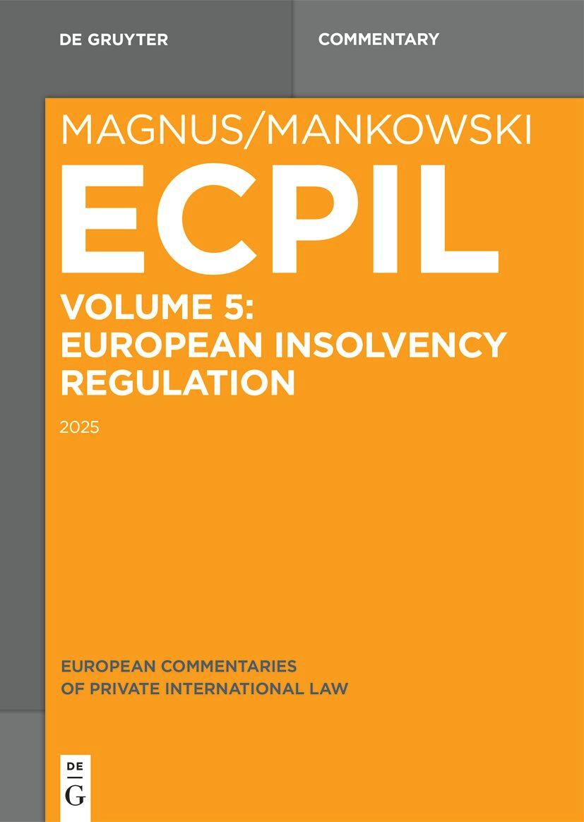 Vorderes Coverbild European Insolvency Regulation 2015