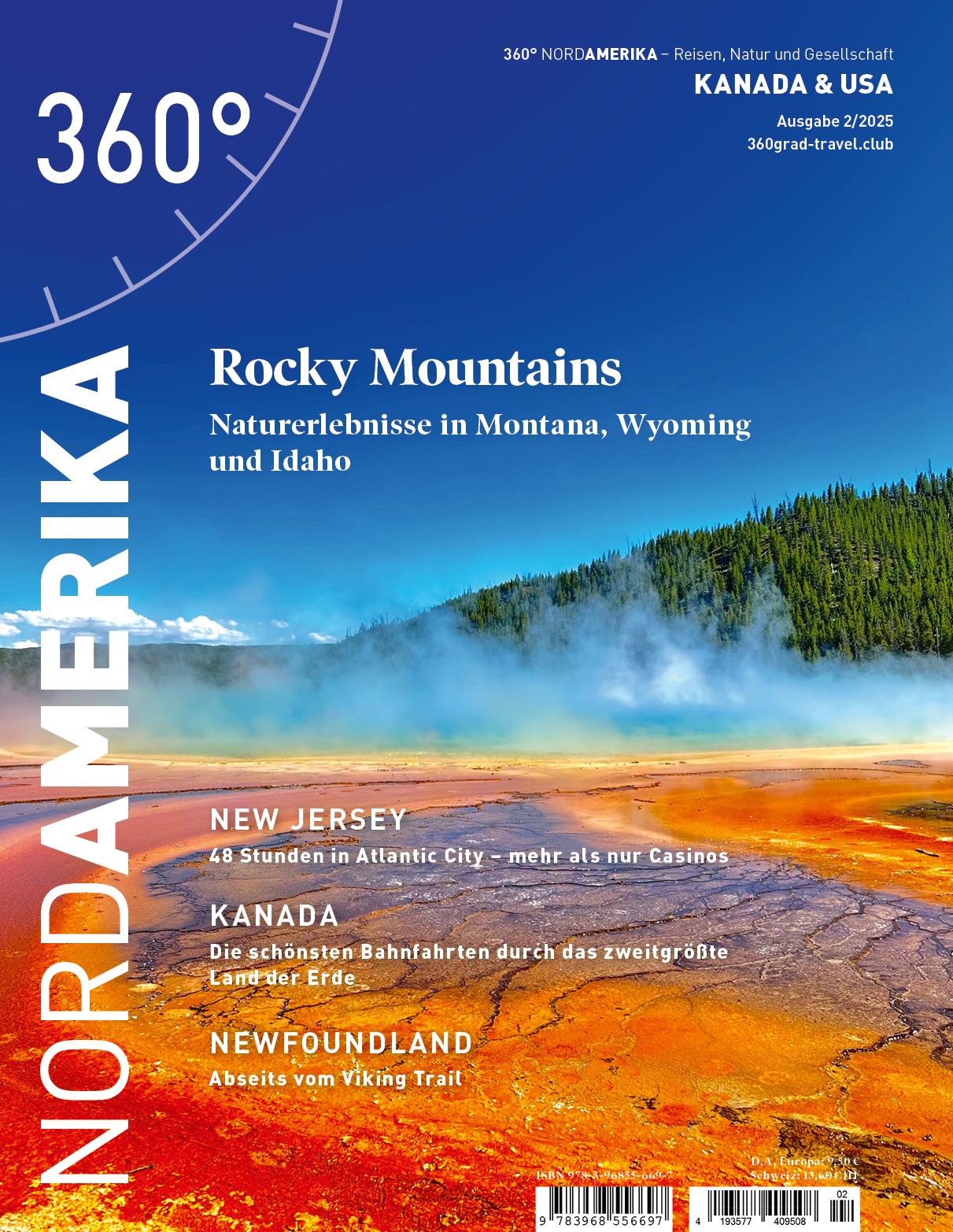 Vorderes Coverbild 360° NordAmerika - Ausgabe 2/2025