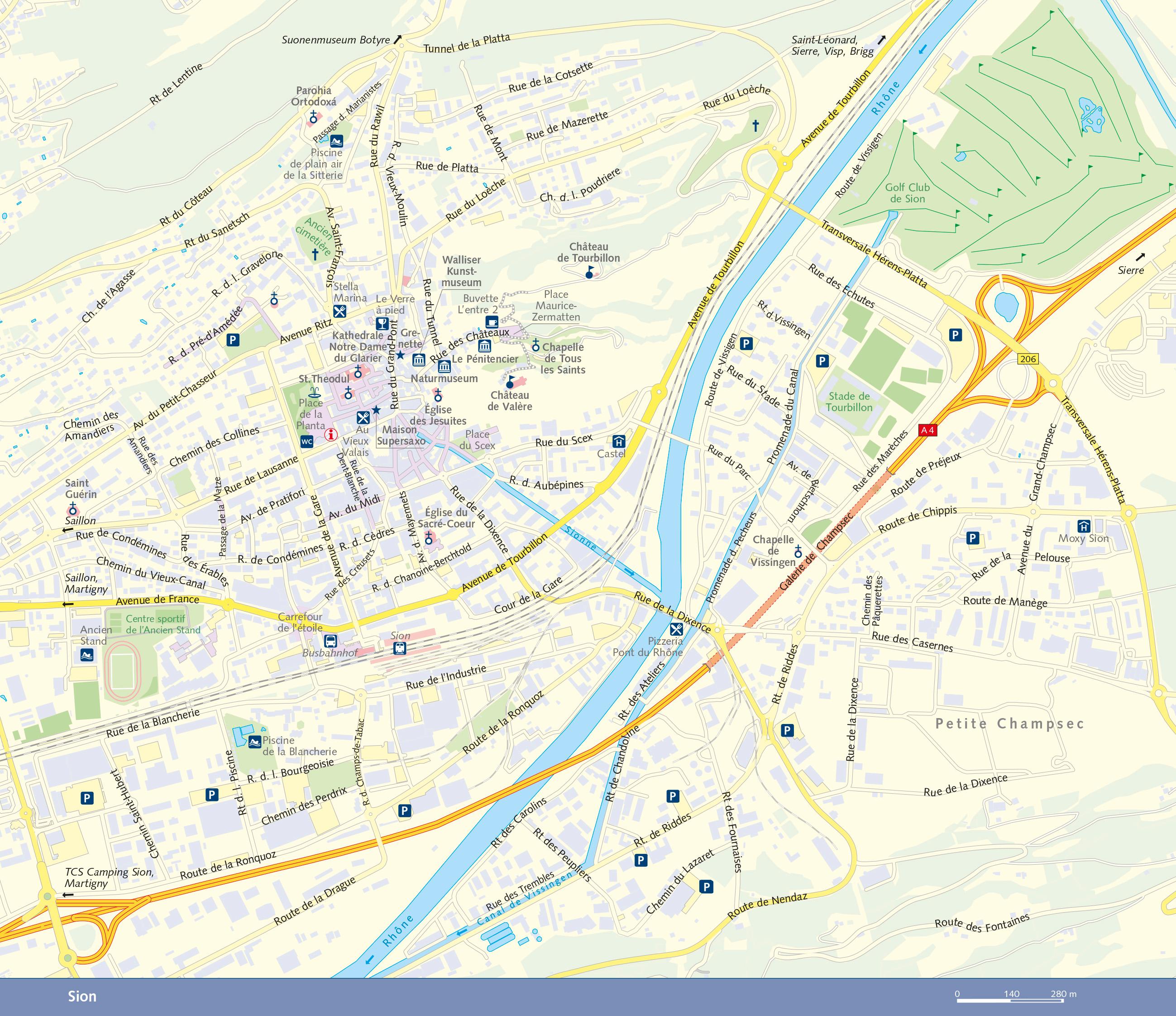 Beispielinhalt (Bild) TRESCHER Reiseführer Wallis