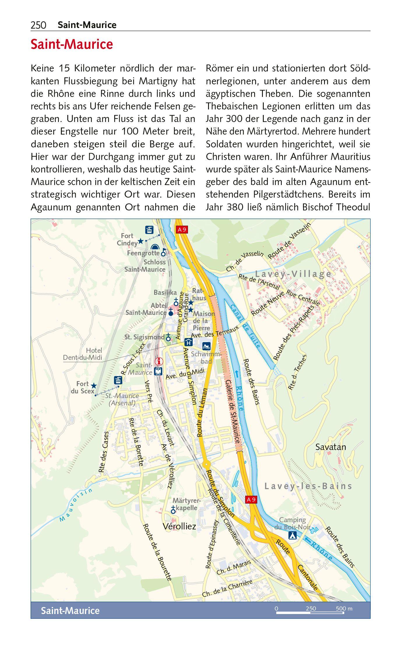 Beispielinhalt (Bild) TRESCHER Reiseführer Wallis