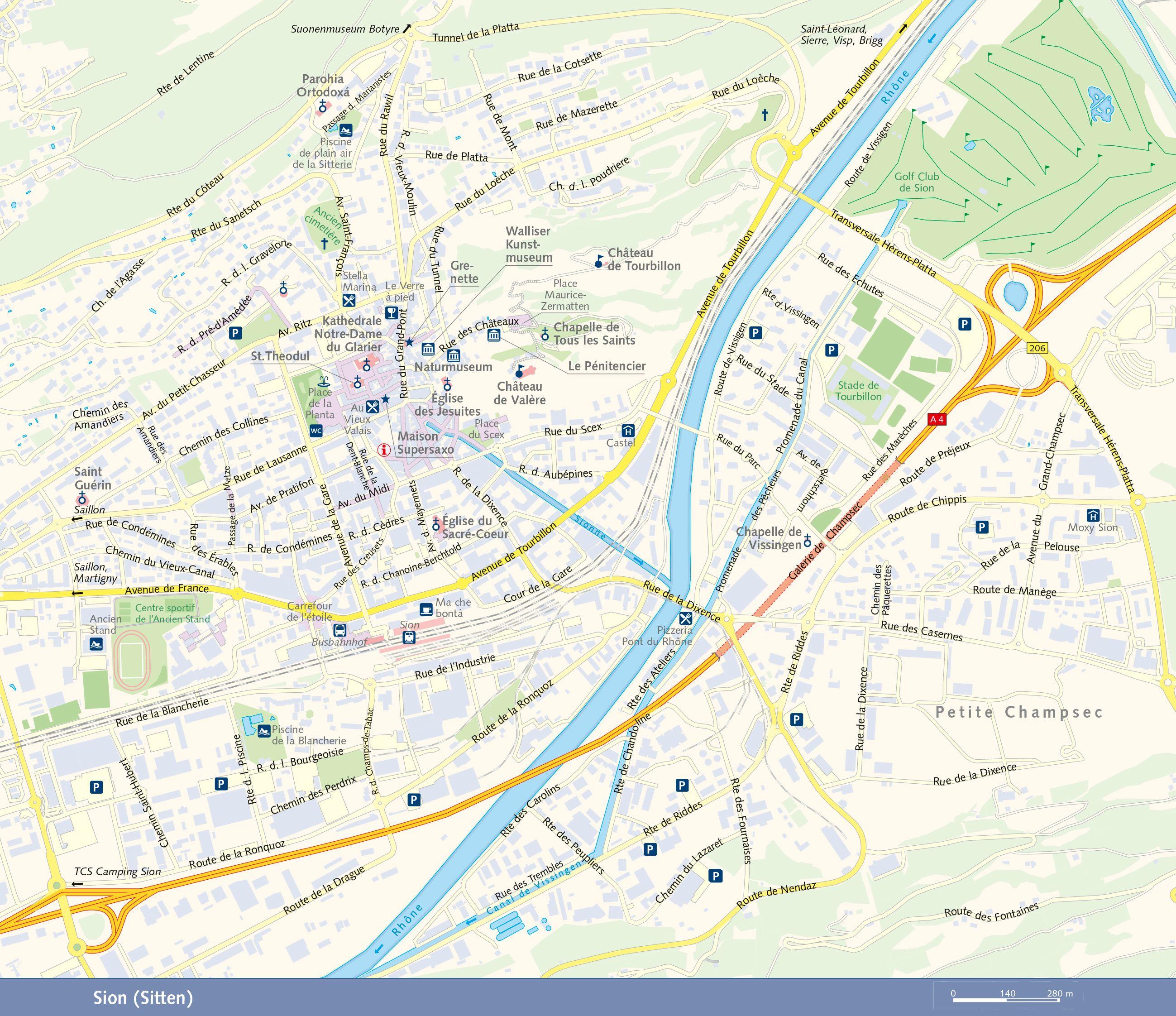 Beispielinhalt (Bild) TRESCHER Reiseführer Wallis