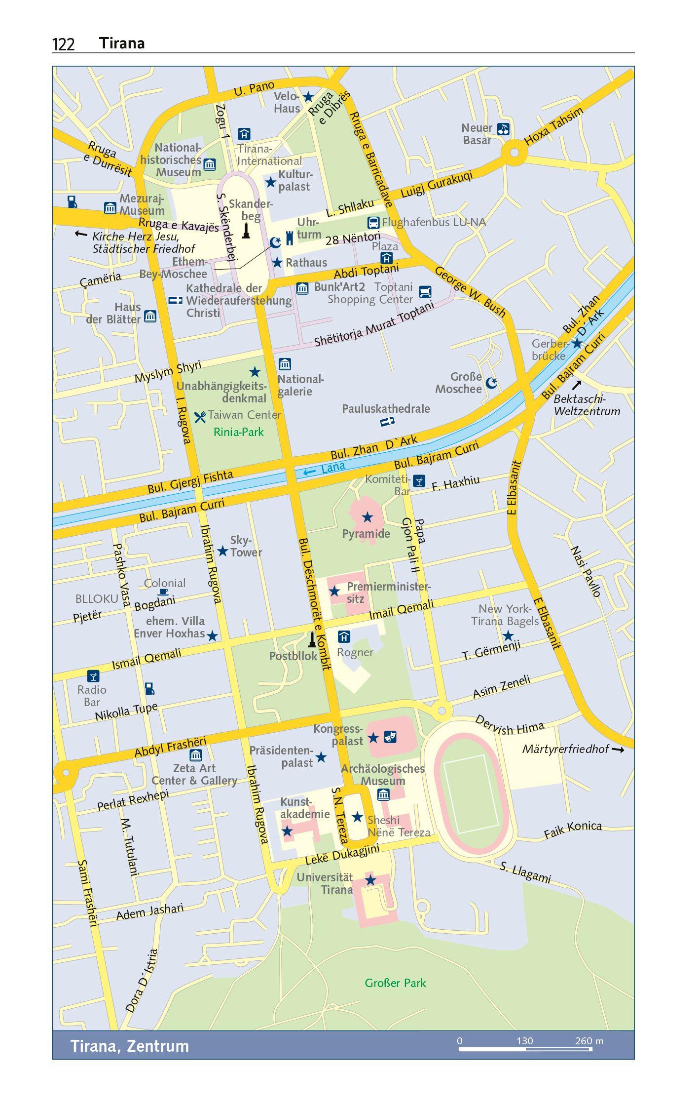 Beispielinhalt (Bild) TRESCHER Reiseführer Albanien