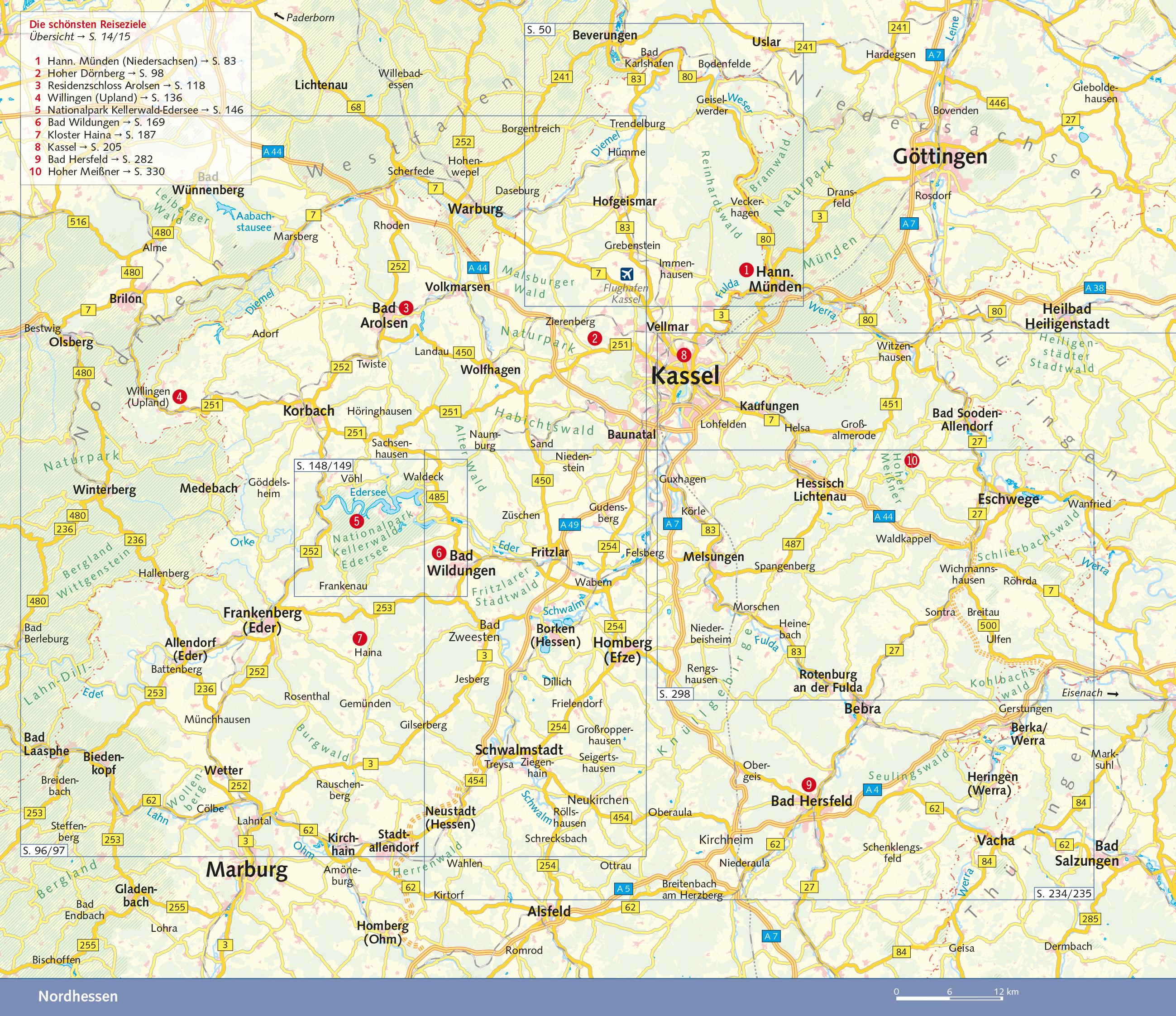Beispielinhalt (Bild) TRESCHER Reiseführer Nordhessen