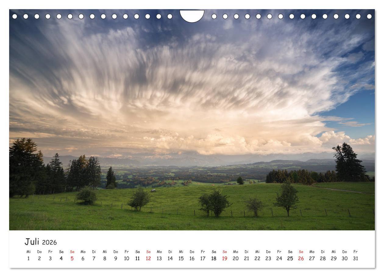 Beispielinhalt (Bild) Gewitterwelten (Wandkalender 2026 DIN A4 quer), CALVENDO Monatskalender