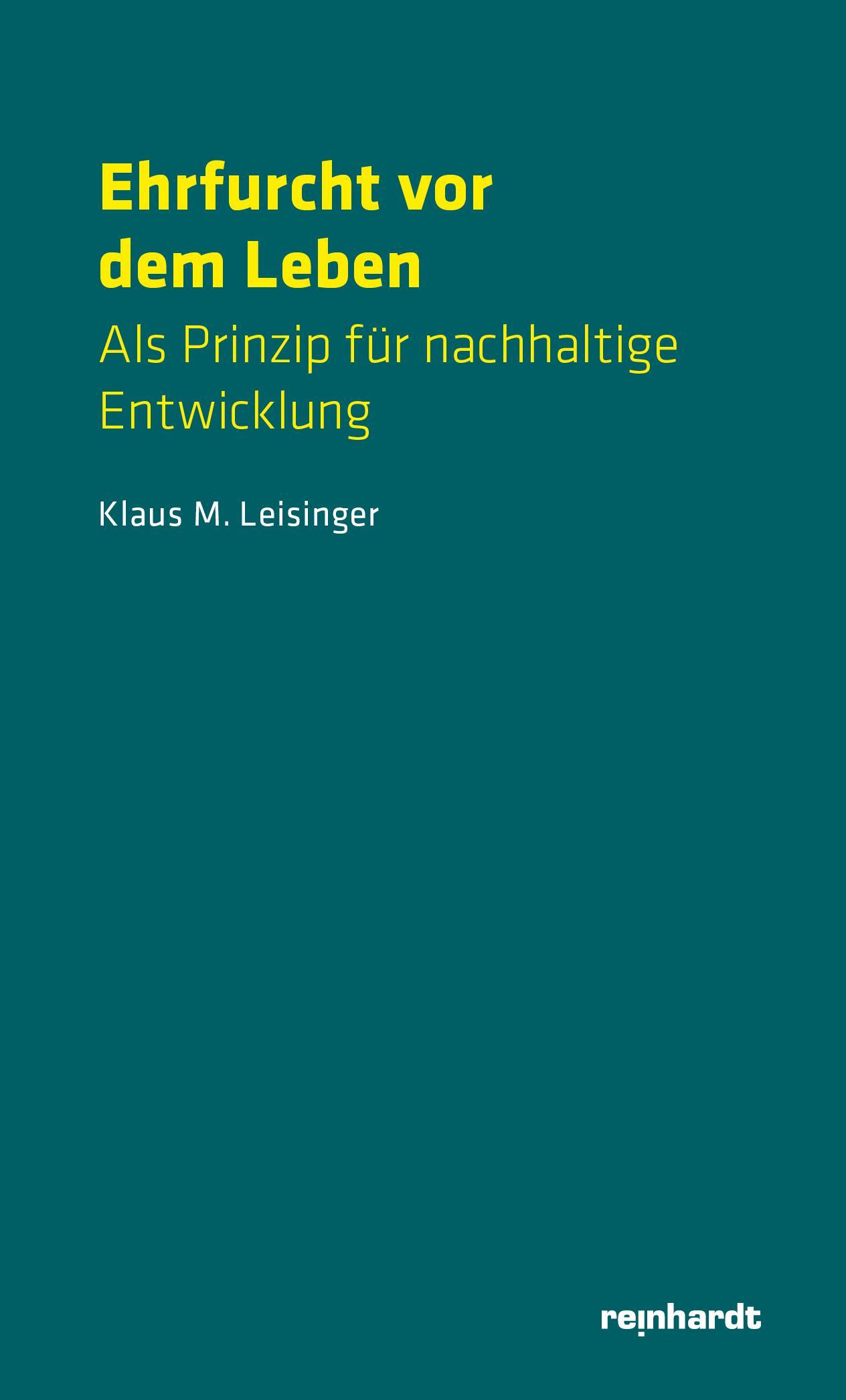 Vorderes Coverbild Ehrfurcht vor dem Leben