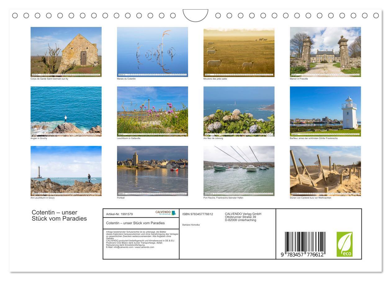 Beispielinhalt (Bild) Cotentin - unser Stück vom Paradies (Wandkalender 2026 DIN A4 quer), CALVENDO Monatskalender