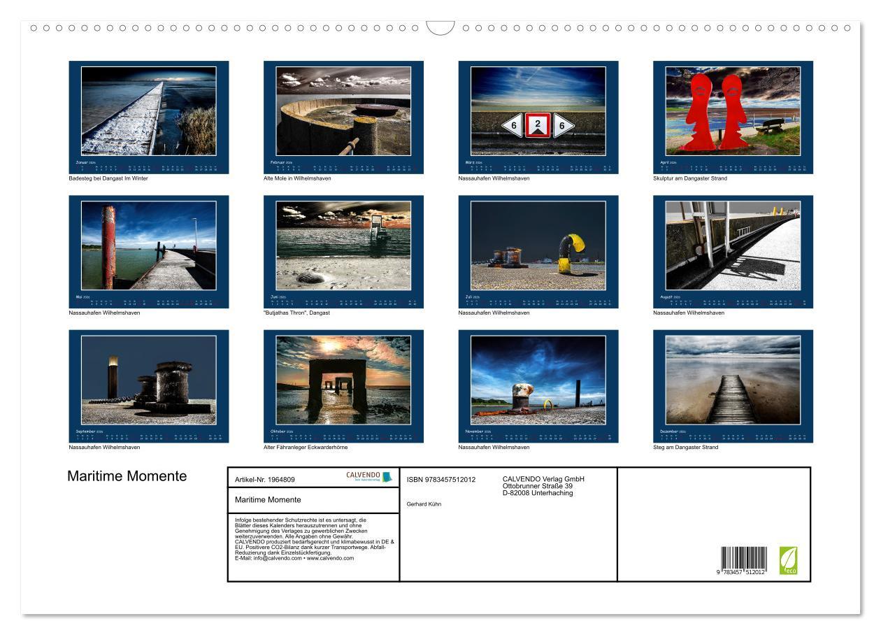 Beispielinhalt (Bild) Maritime Momente (Wandkalender 2026 DIN A2 quer), CALVENDO Monatskalender