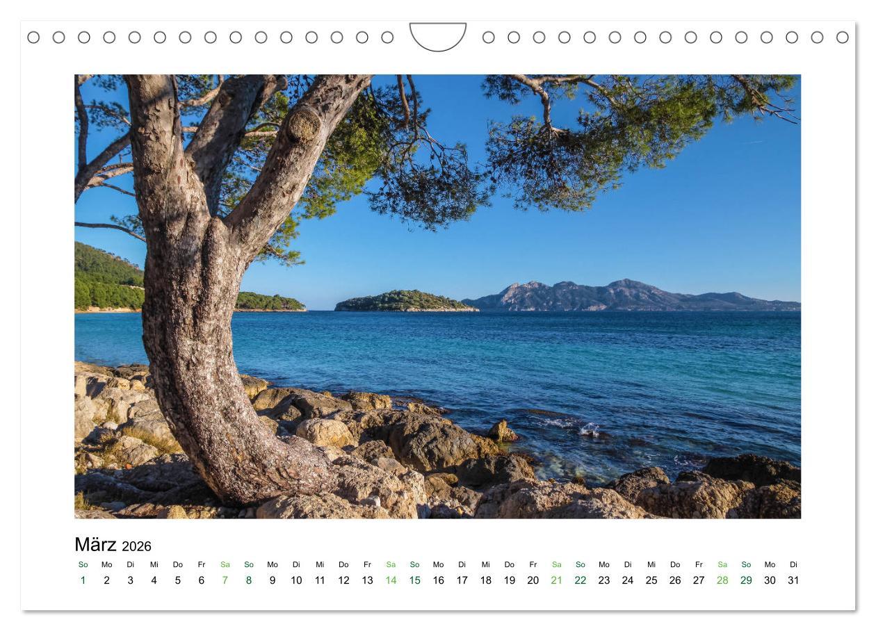 Beispielinhalt (Bild) Sehnsucht nach Mallorca (Wandkalender 2026 DIN A4 quer), CALVENDO Monatskalender