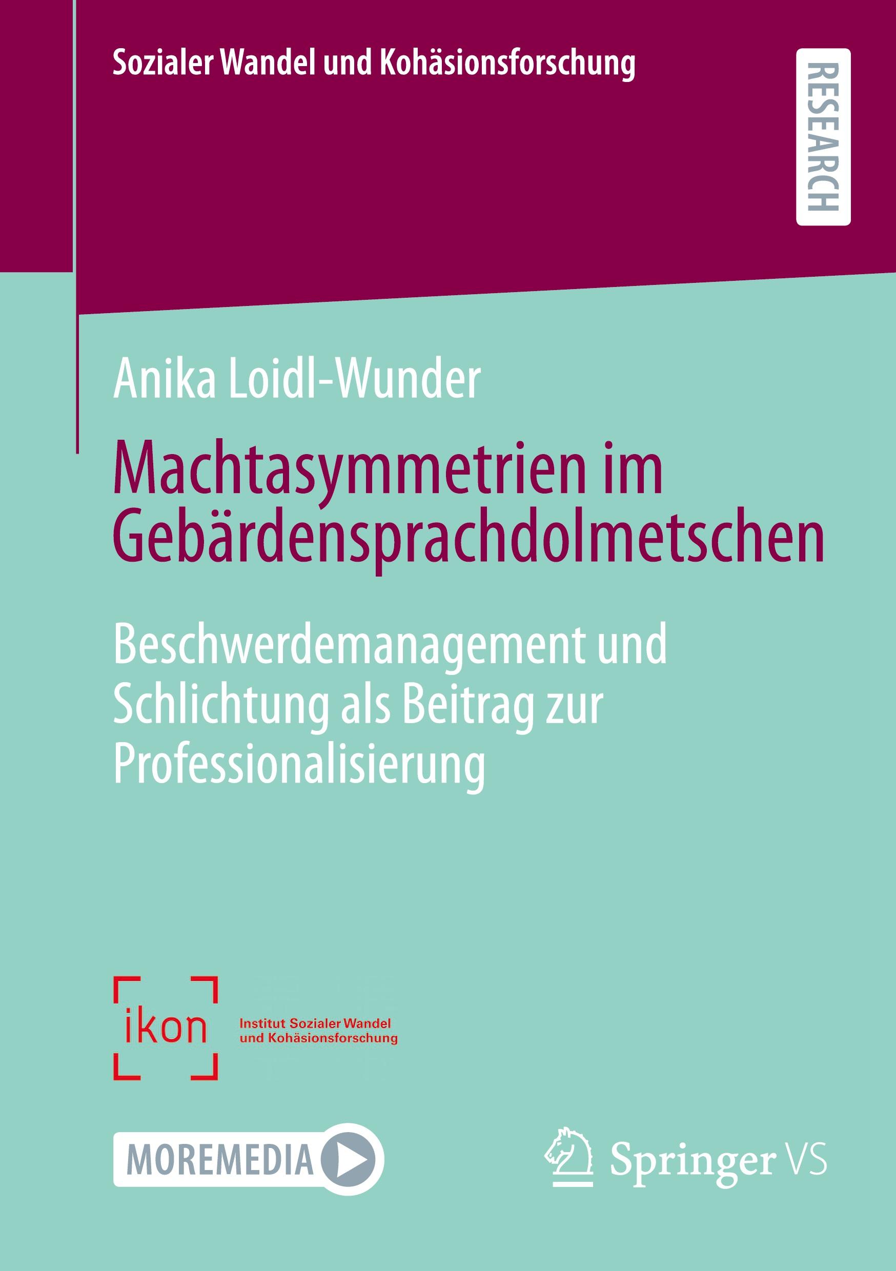 Vorderes Coverbild Machtasymmetrien im Gebärdensprachdolmetschen