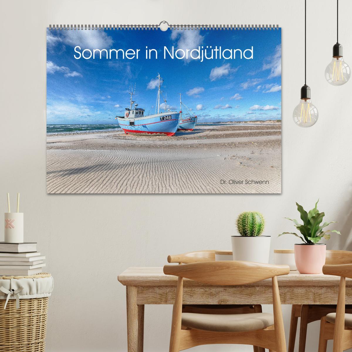 Beispielinhalt (Bild) Sommer in Nordjütland (Wandkalender 2026 DIN A2 quer), CALVENDO Monatskalender