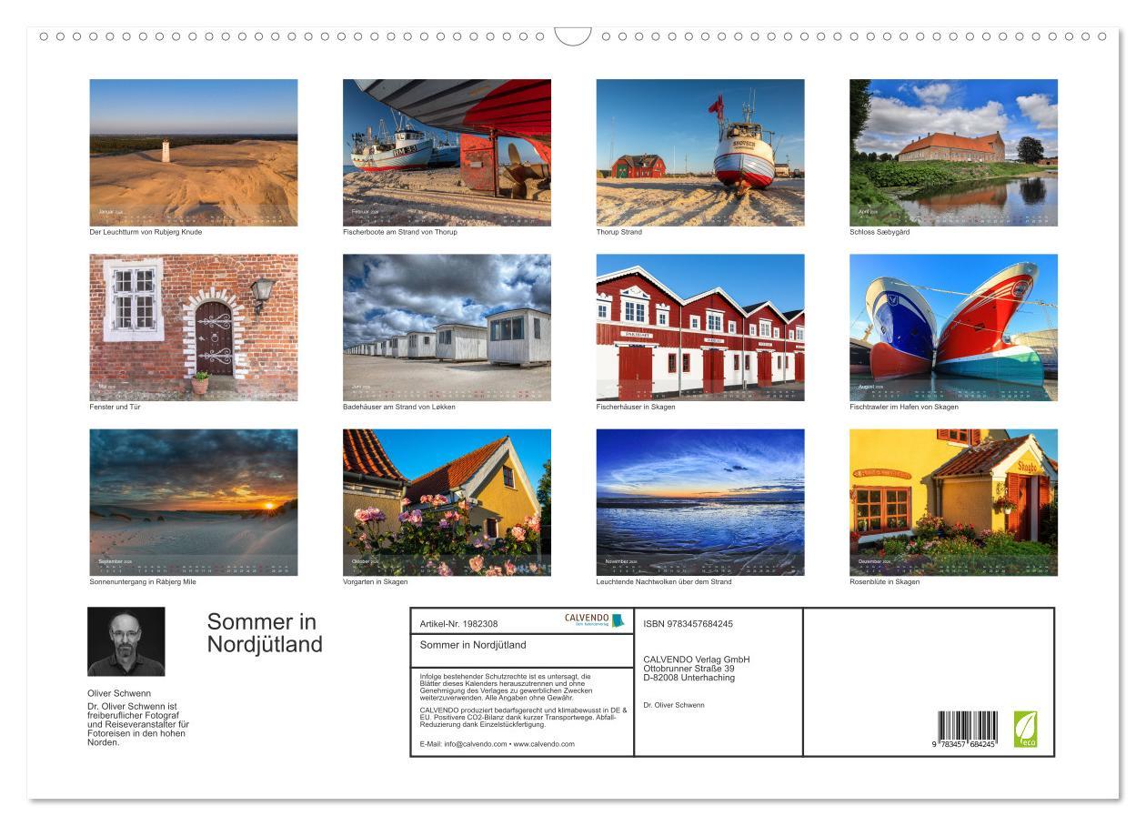 Beispielinhalt (Bild) Sommer in Nordjütland (Wandkalender 2026 DIN A2 quer), CALVENDO Monatskalender