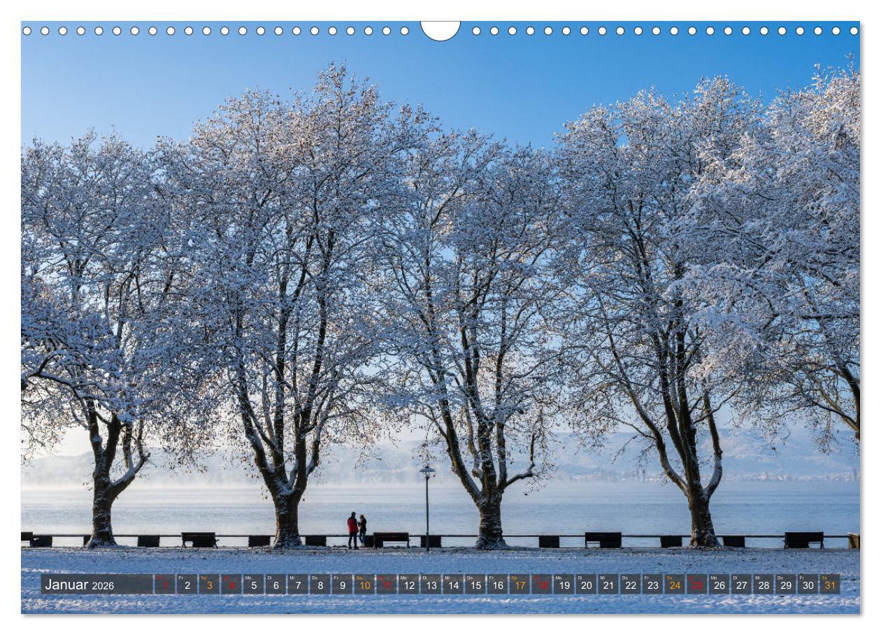 Beispielinhalt (Bild) Die Halbinsel Mettnau - Erholungsort im Bodensee (Wandkalender 2026 DIN A3 quer), CALVENDO Monatskalender