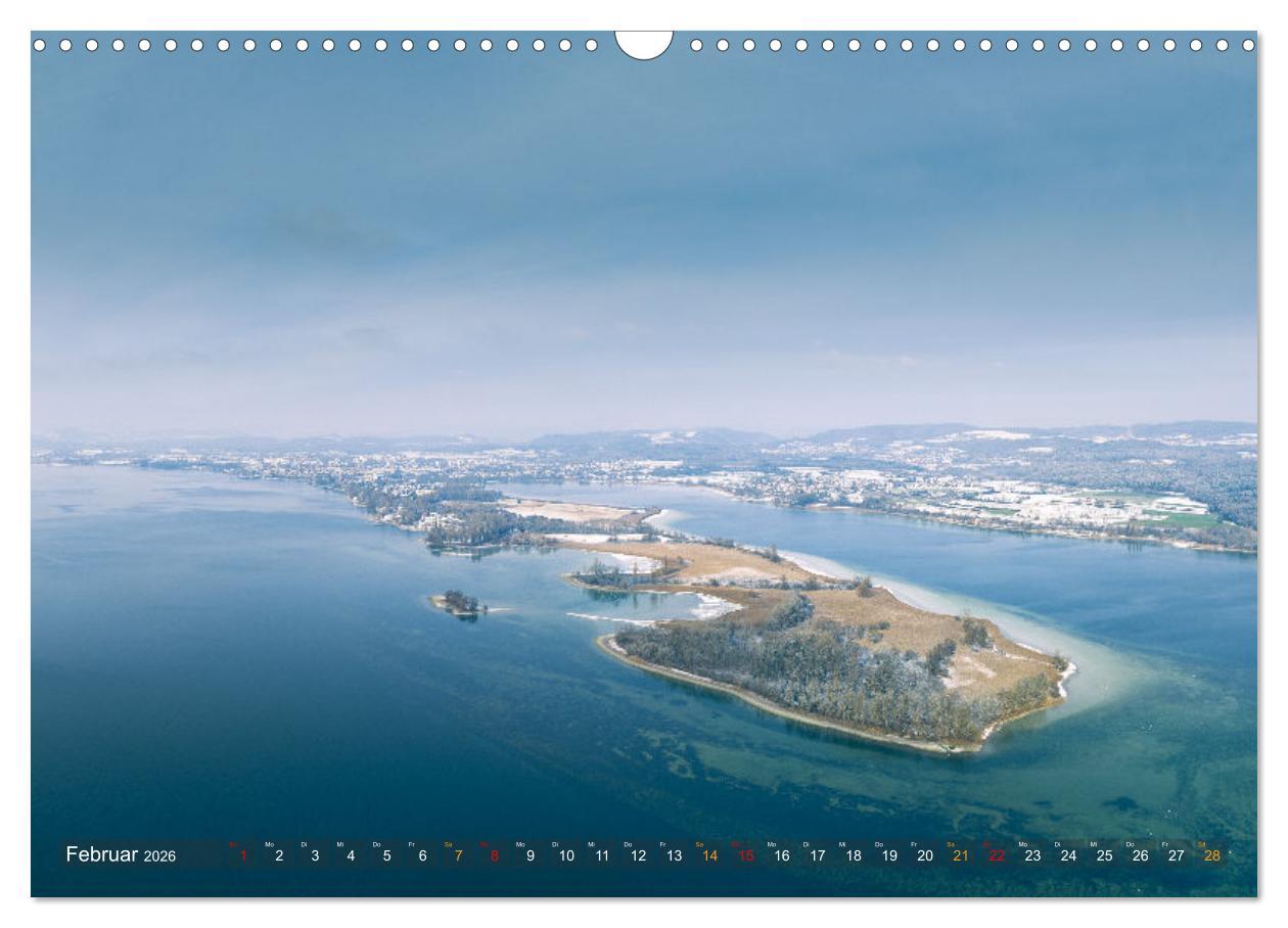 Beispielinhalt (Bild) Die Halbinsel Mettnau - Erholungsort im Bodensee (Wandkalender 2026 DIN A3 quer), CALVENDO Monatskalender