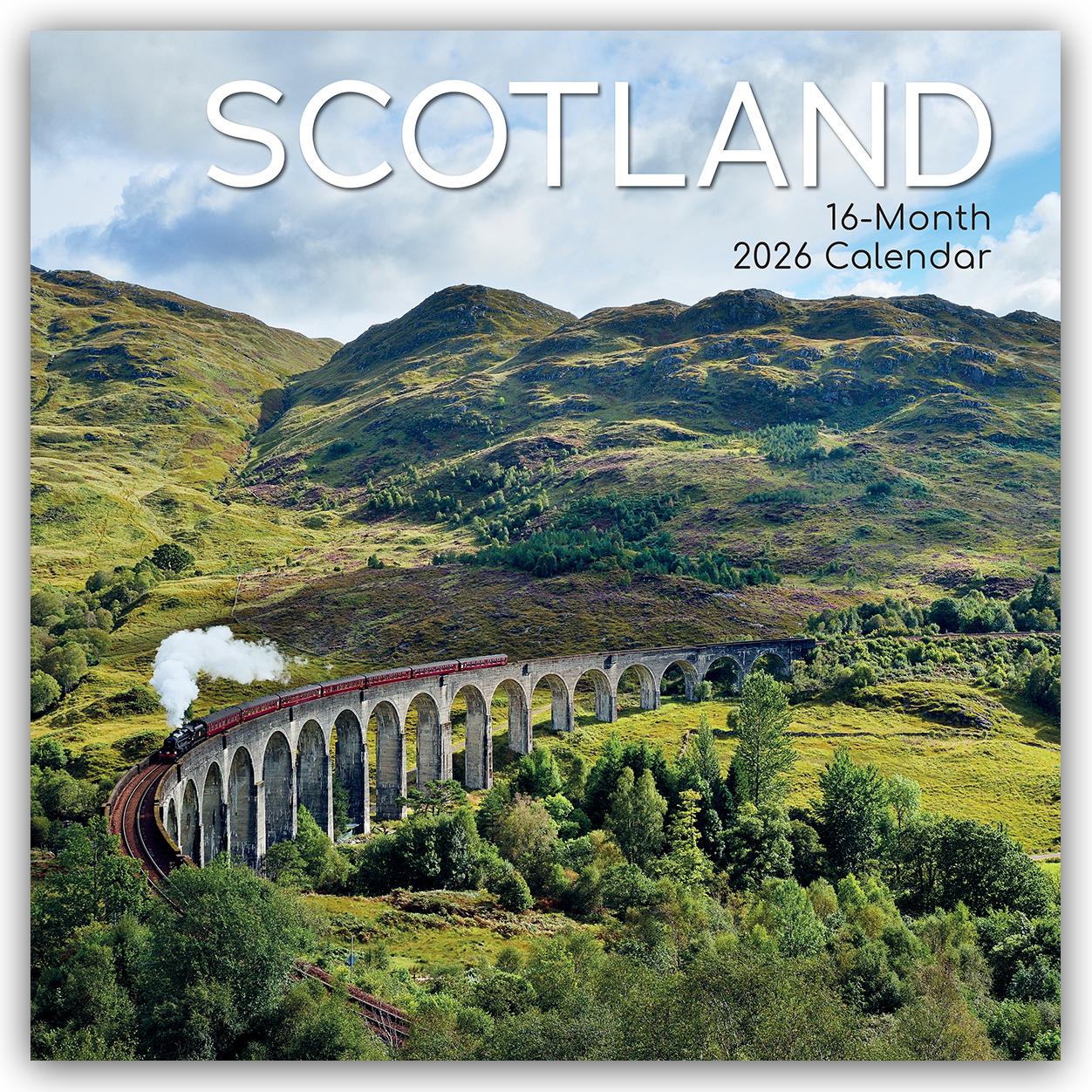 Vorderes Coverbild Scotland - Schottland 2026 - 16-Monatskalender