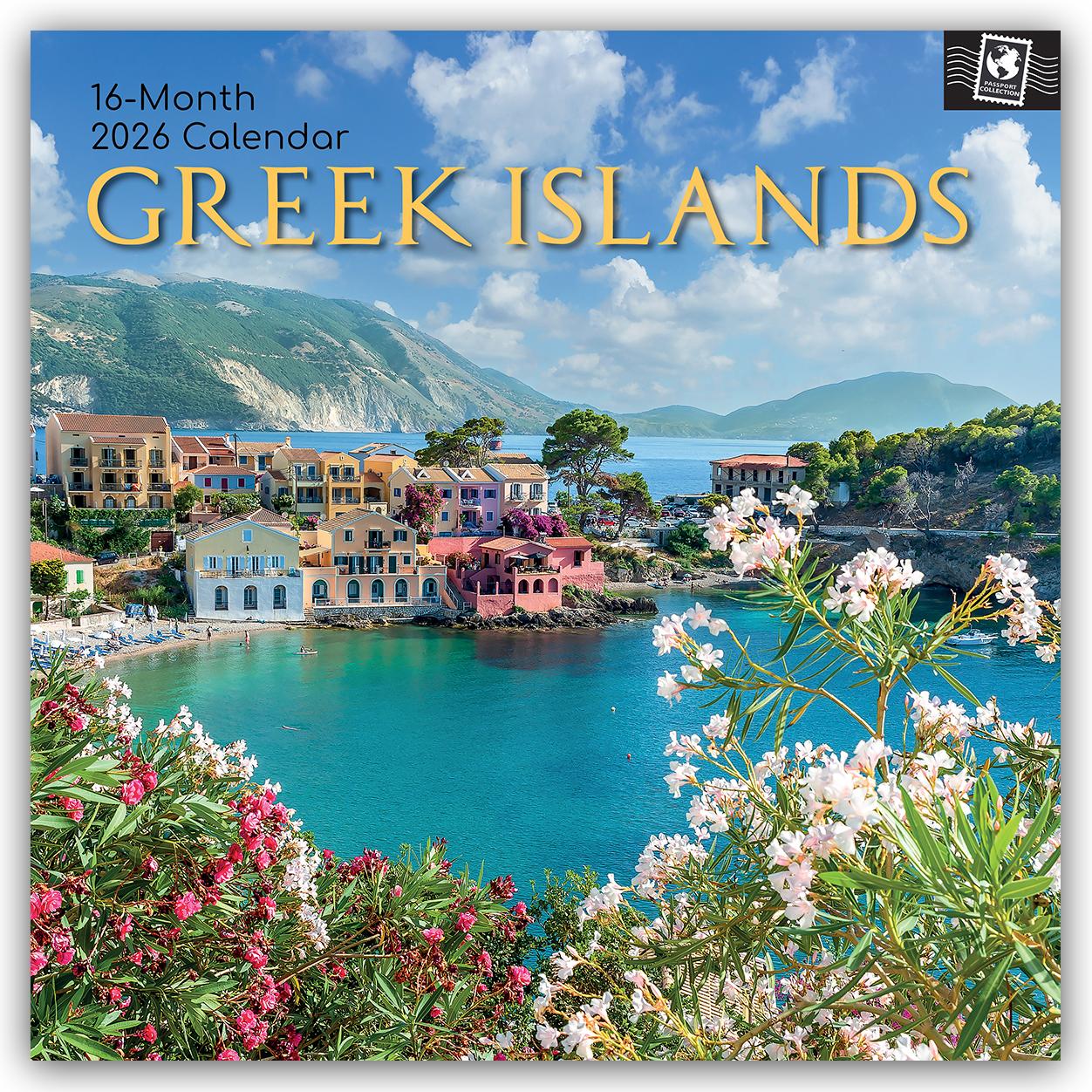 Vorderes Coverbild Greek Islands - Griechische Inseln 2026 - 16-Monatskalender