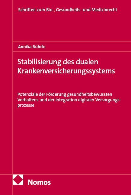 Vorderes Coverbild Stabilisierung des dualen Krankenversicherungssystems