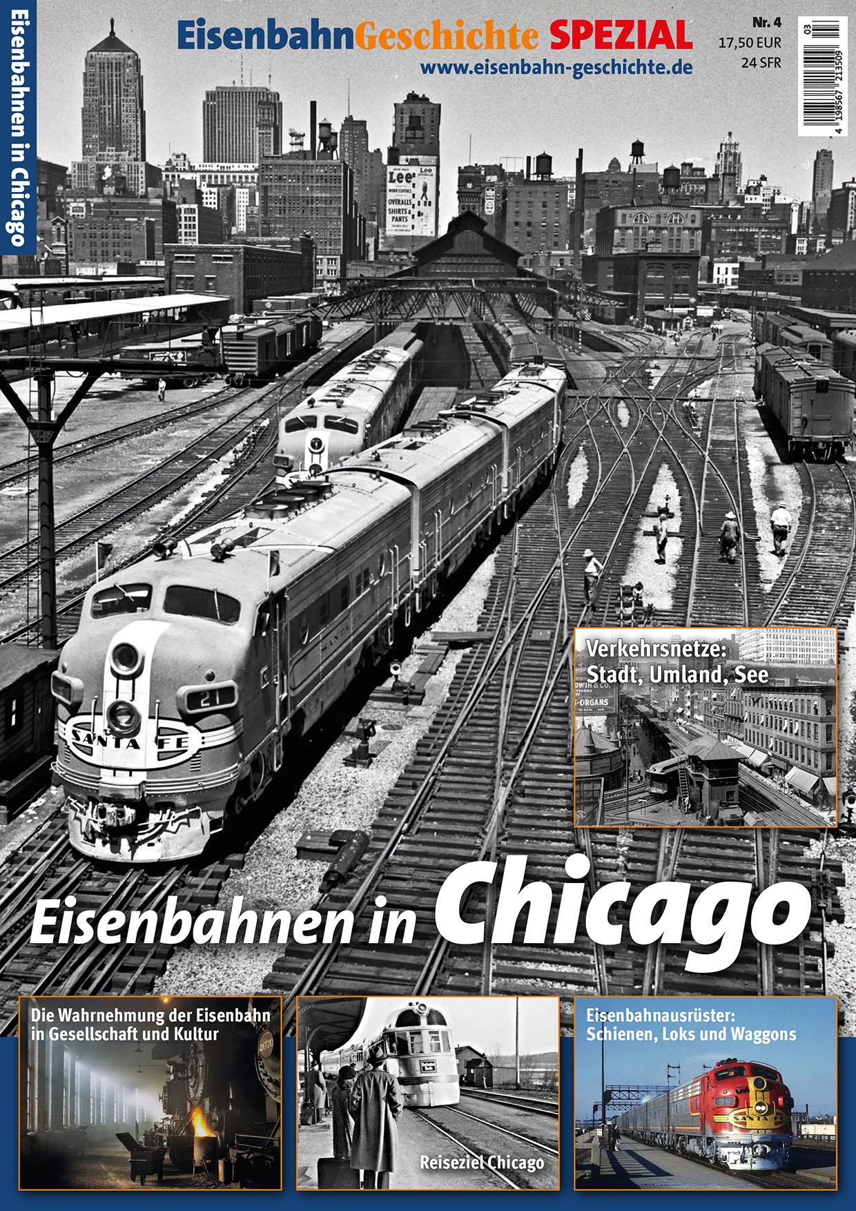 Vorderes Coverbild EisenbahnGeschichte Spezial Chicago
