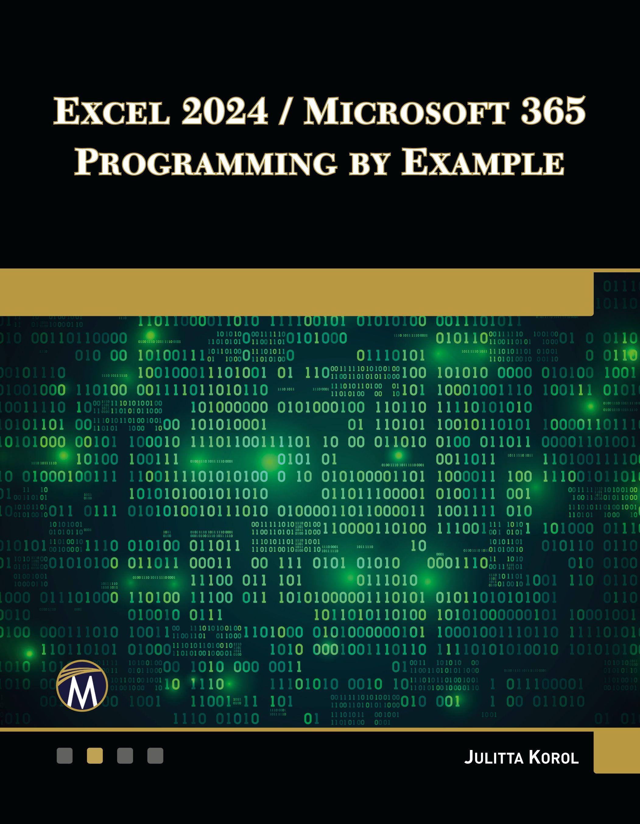 Vorderes Coverbild Excel 2024 / Microsoft 365 Programming By Example