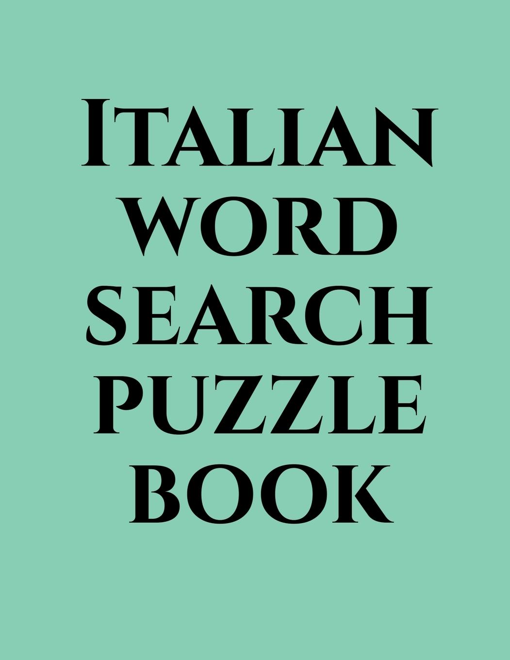 Vorderes Coverbild Italian word search puzzle book