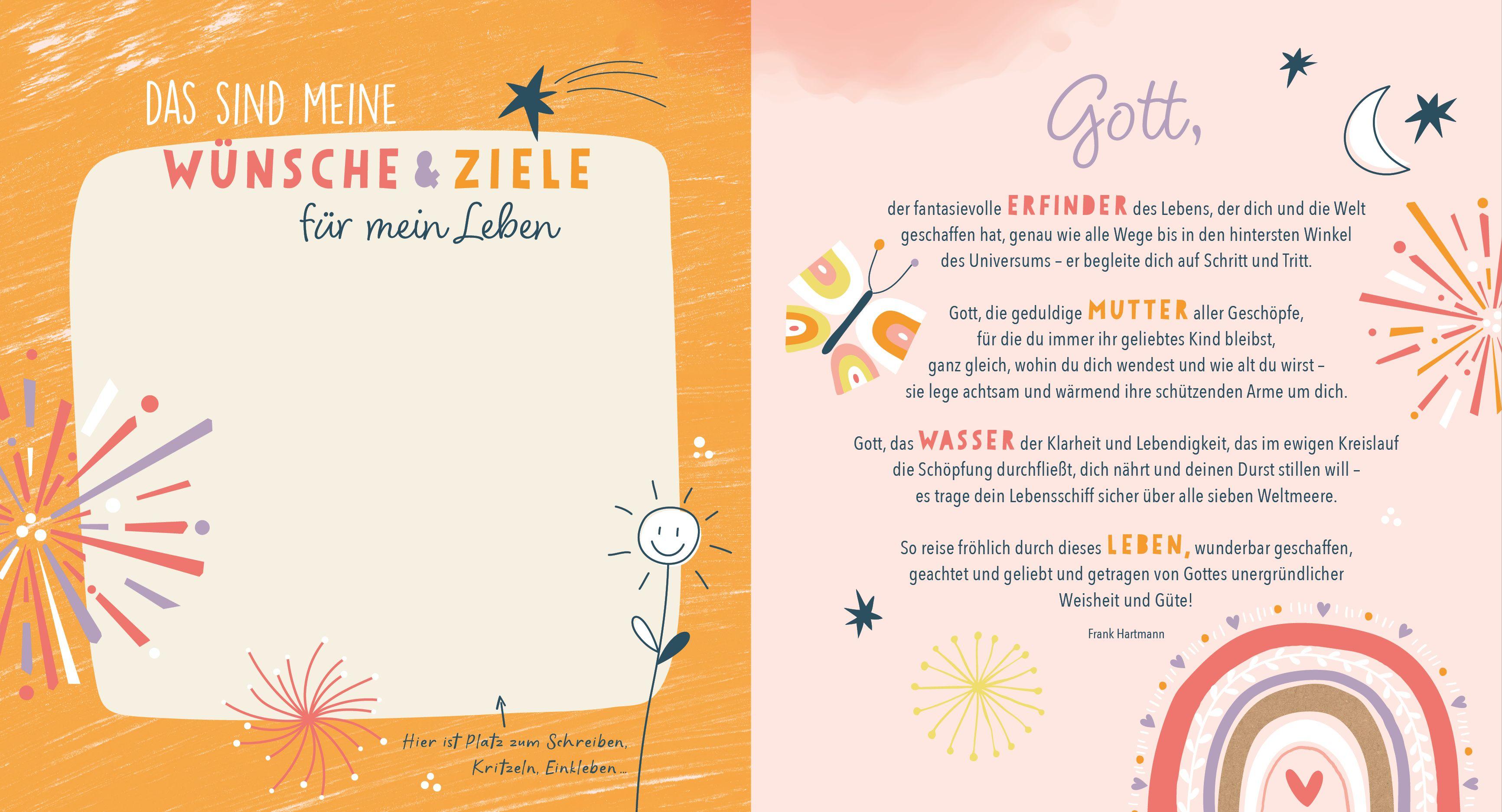 Beispielinhalt (Bild) Meine Erstkommunion Erinnerungsalbum Floral