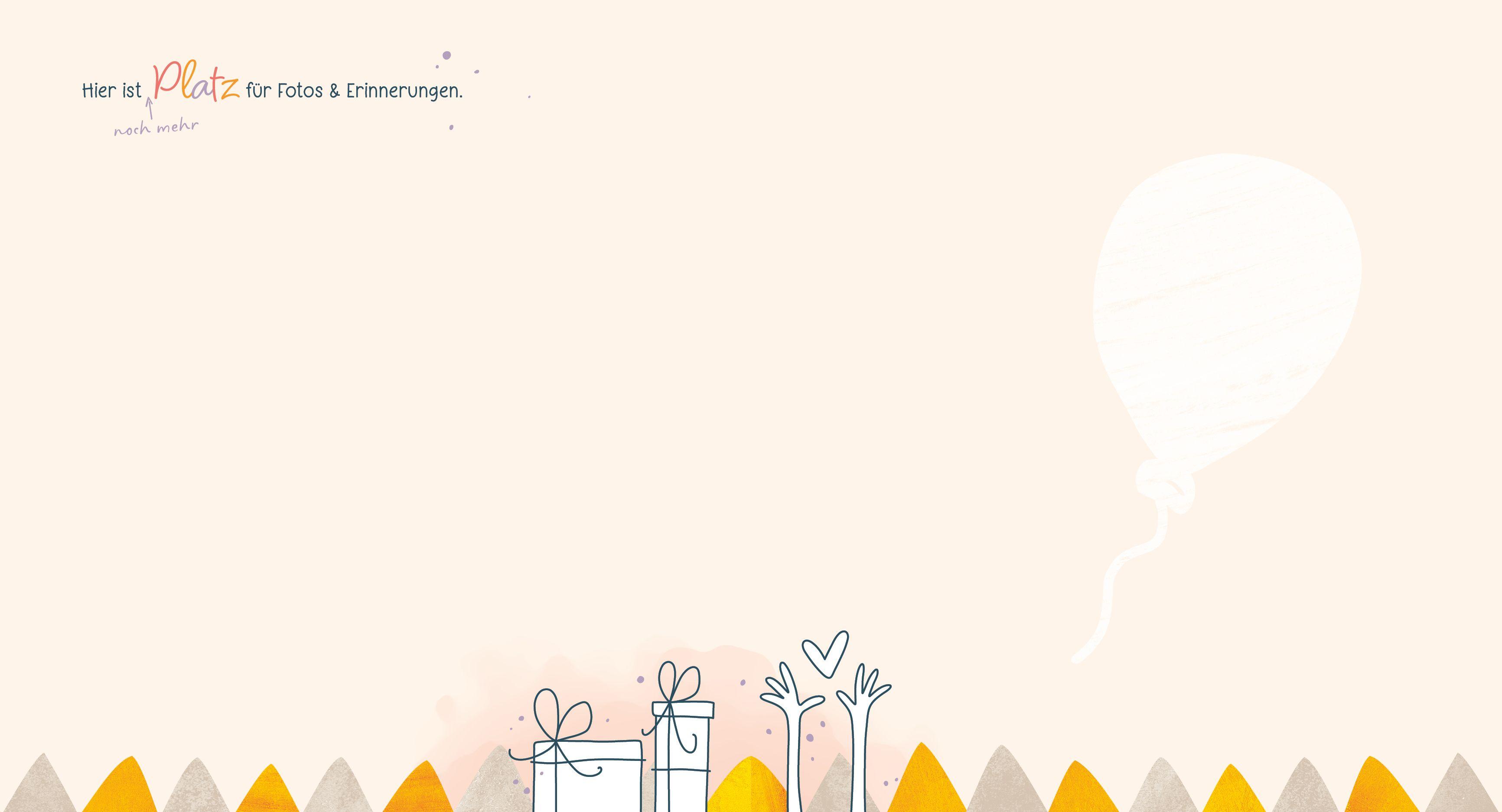 Beispielinhalt (Bild) Meine Erstkommunion Erinnerungsalbum Floral