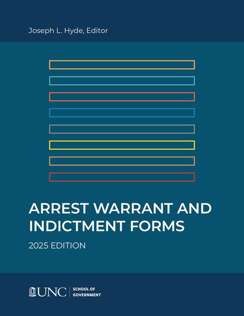 Vorderes Coverbild Arrest, Warrant, and Indictment Forms