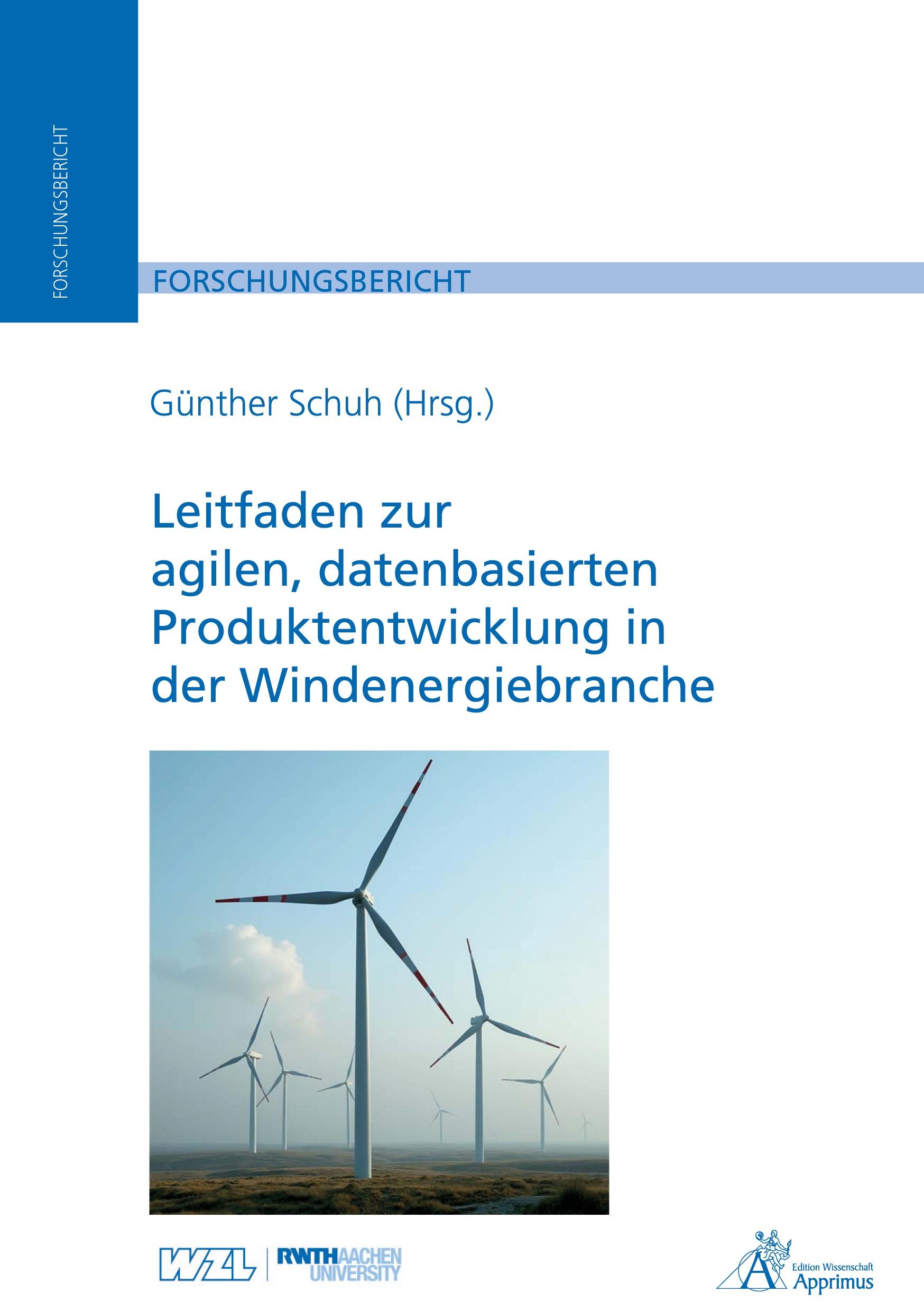 Vorderes Coverbild Leitfaden zur agilen, datenbasierten Produktentwicklung in der Windenergiebranche