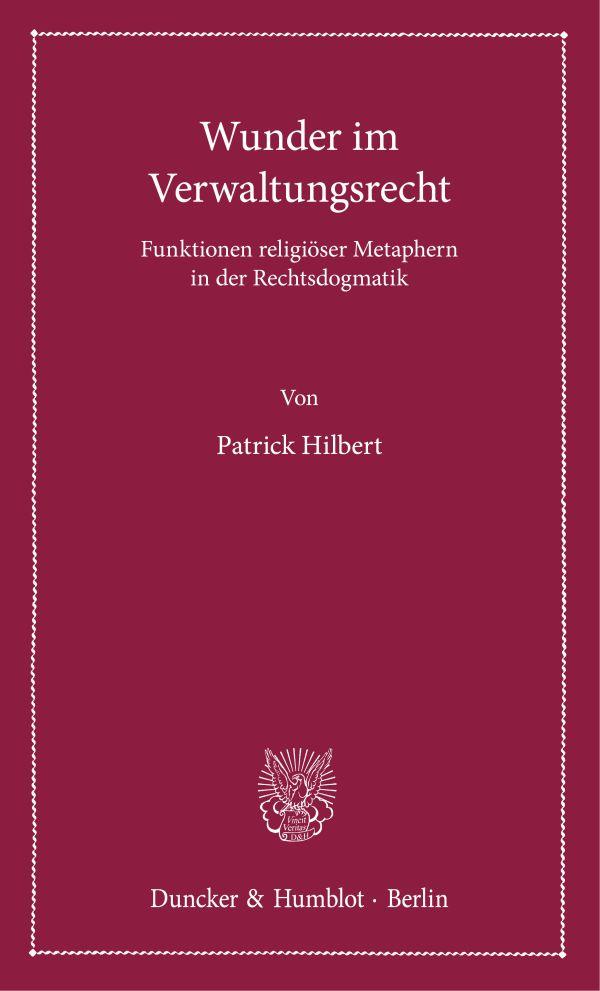 Vorderes Coverbild Wunder im Verwaltungsrecht