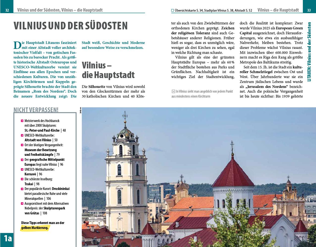 Beispielinhalt (Bild) Reise Know-How Reiseführer Baltikum: Estland, Lettland, Litauen