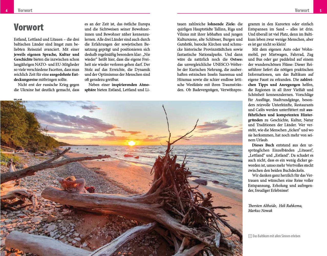Beispielinhalt (Bild) Reise Know-How Reiseführer Baltikum: Estland, Lettland, Litauen
