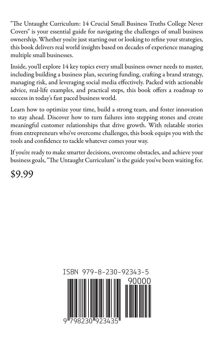 Rückseitencover The Untaught Curriculum