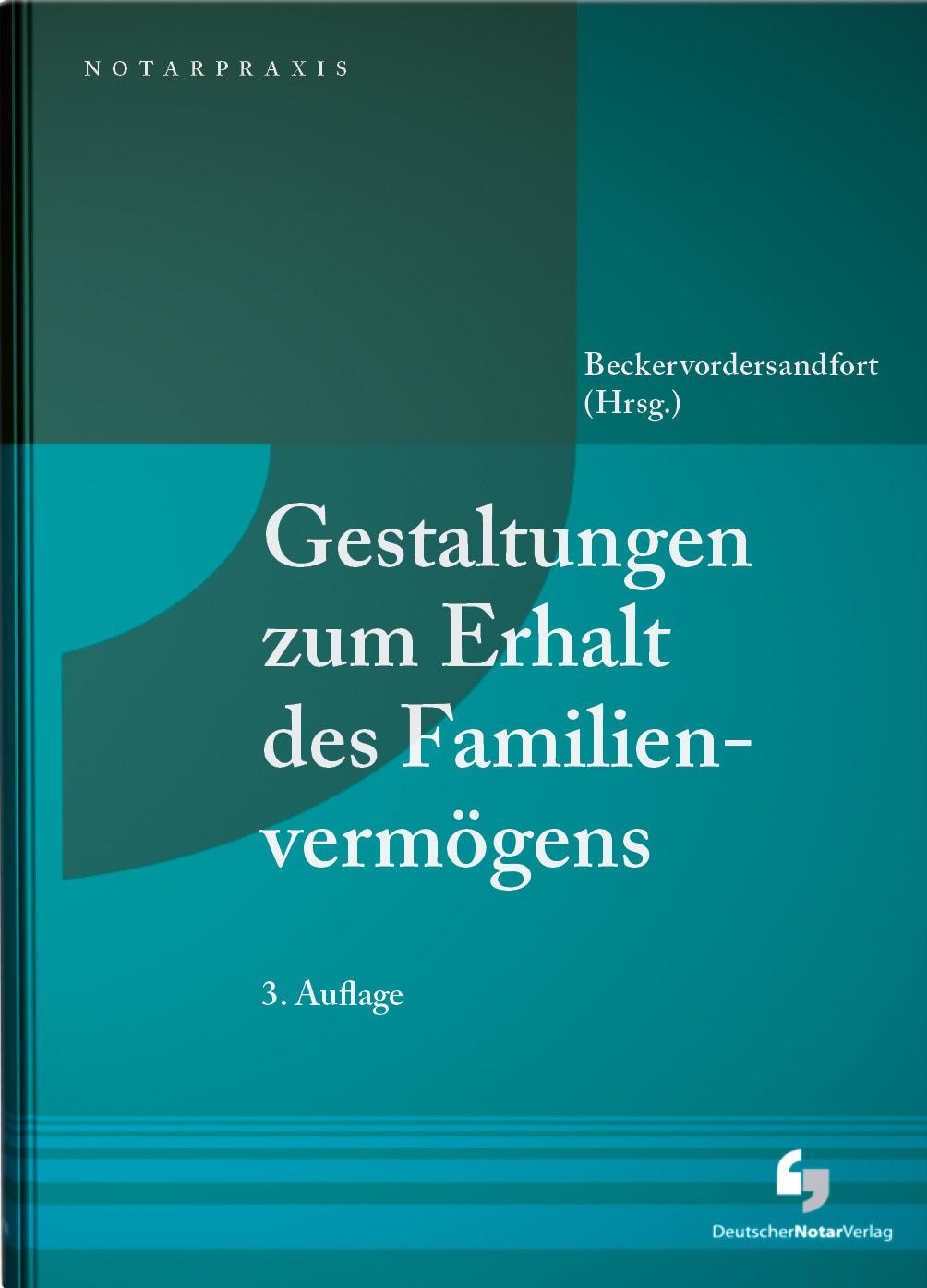 Vorderes Coverbild Gestaltungen zum Erhalt des Familienvermögens
