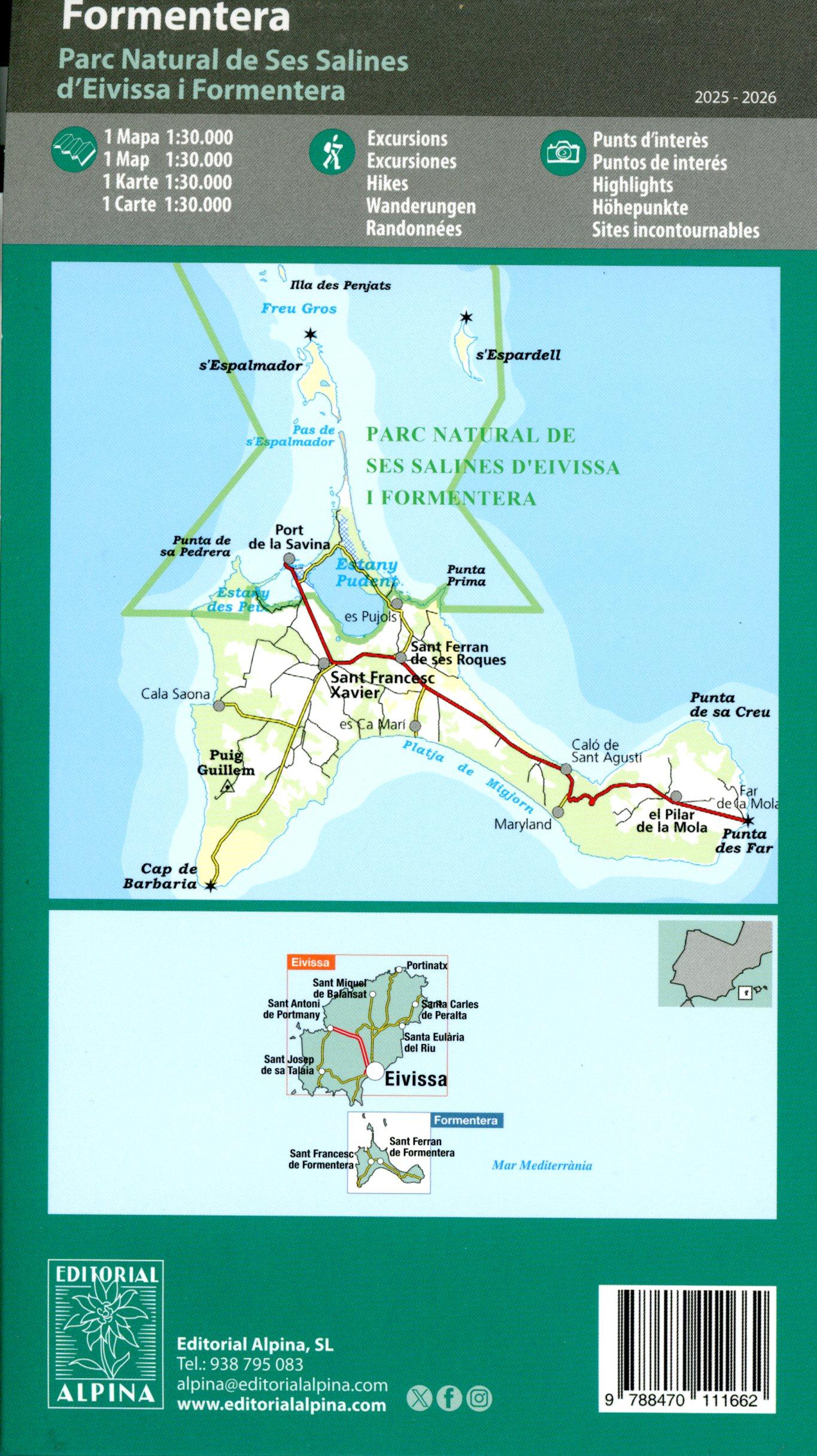 Beispielinhalt (Bild) Formentera 1:30000