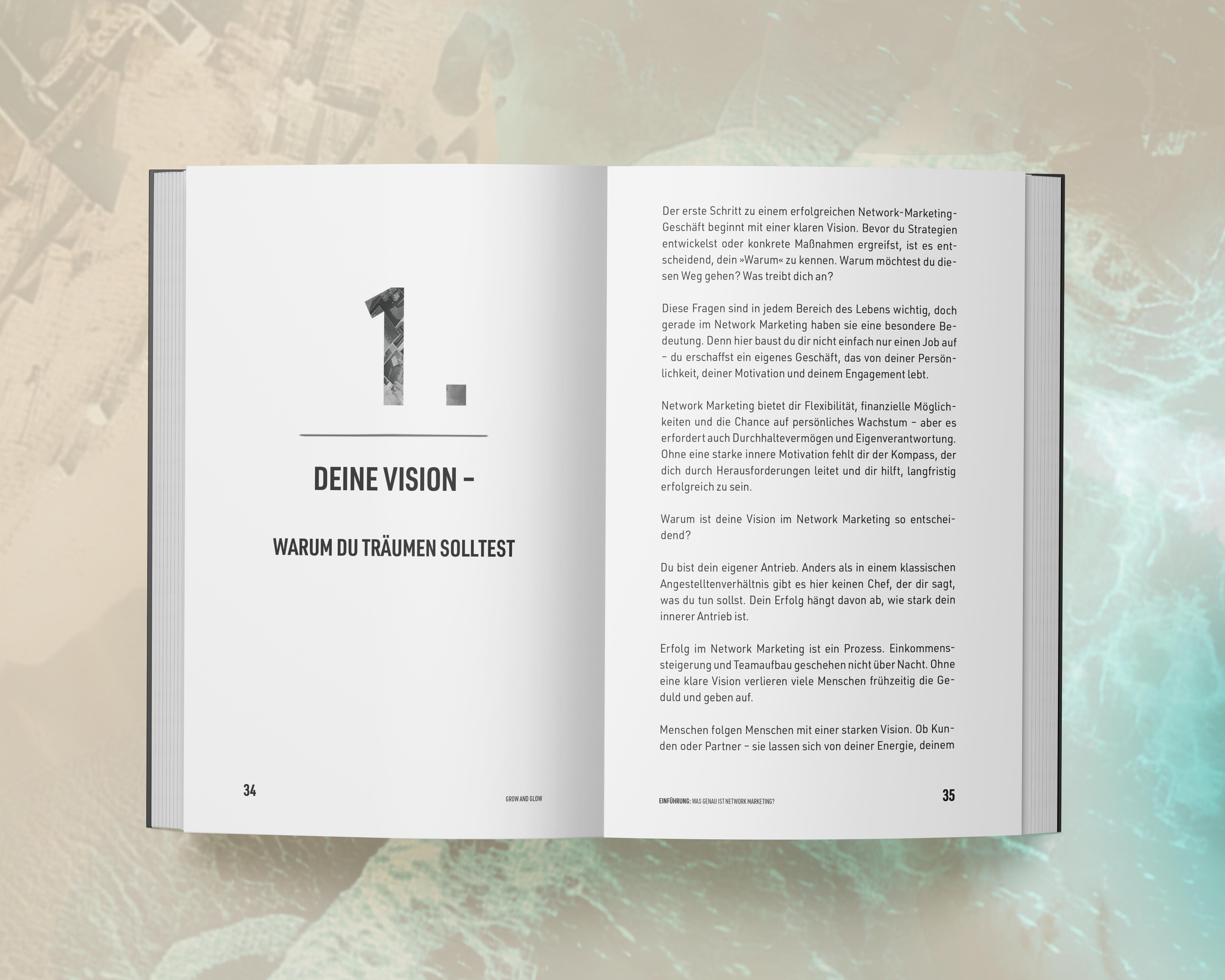Beispielinhalt (Bild) Grow and Glow with Network Marketing