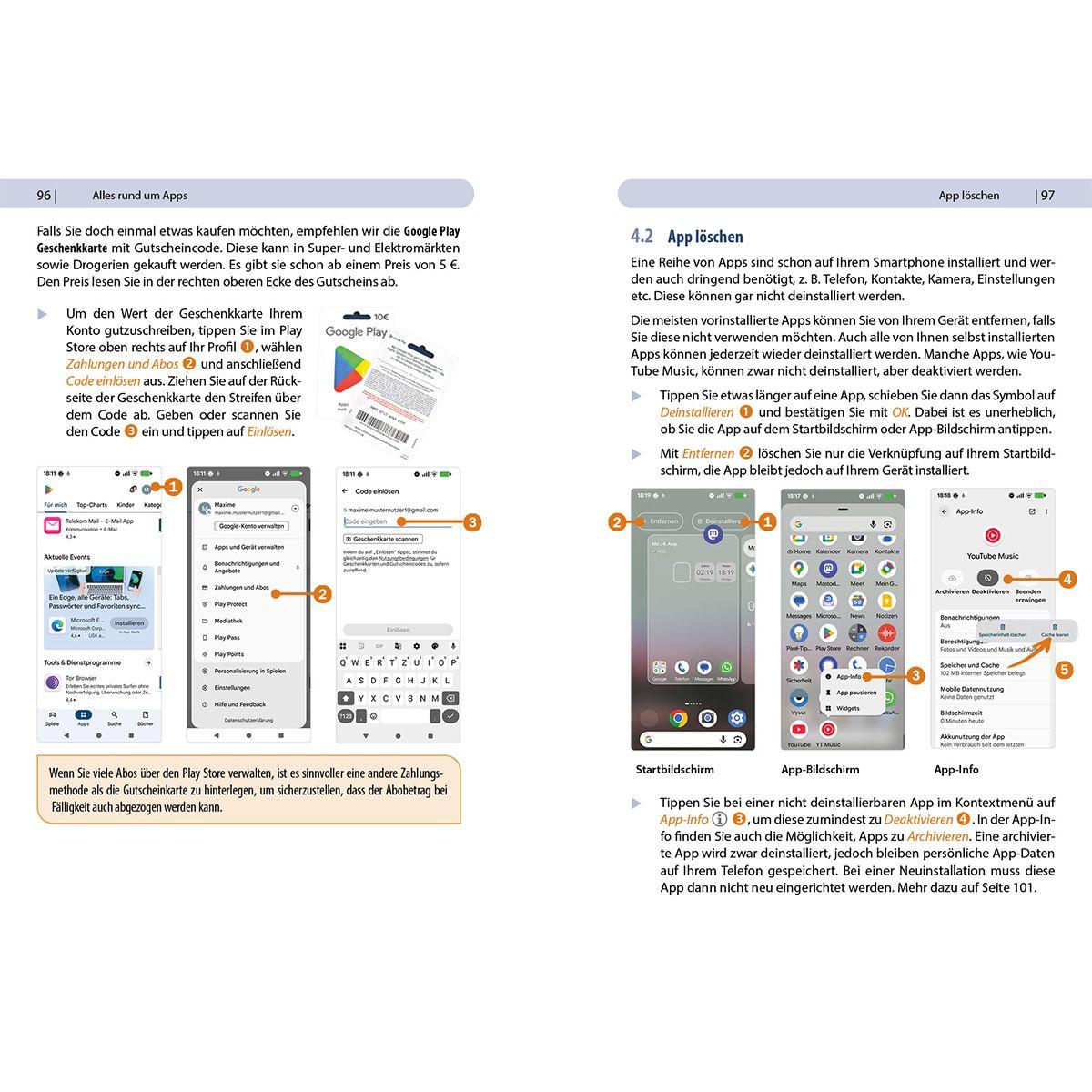 Beispielinhalt (Bild) Android 16 - Der schnelle Smartphone-Einstieg - Für Einsteiger ohne Vorkenntnisse