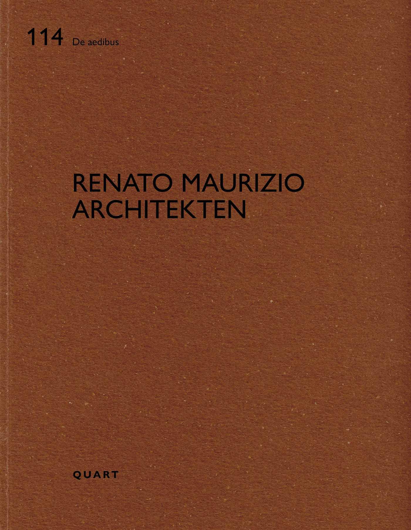 Vorderes Coverbild Renato Maurizio Architekten