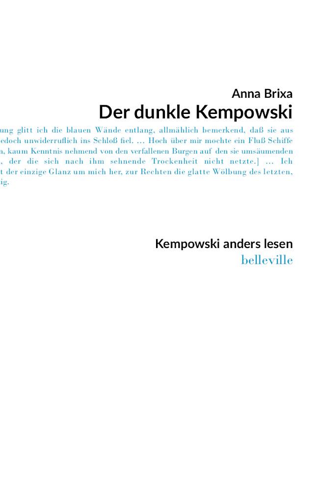 Vorderes Coverbild Der dunkle Kempowski