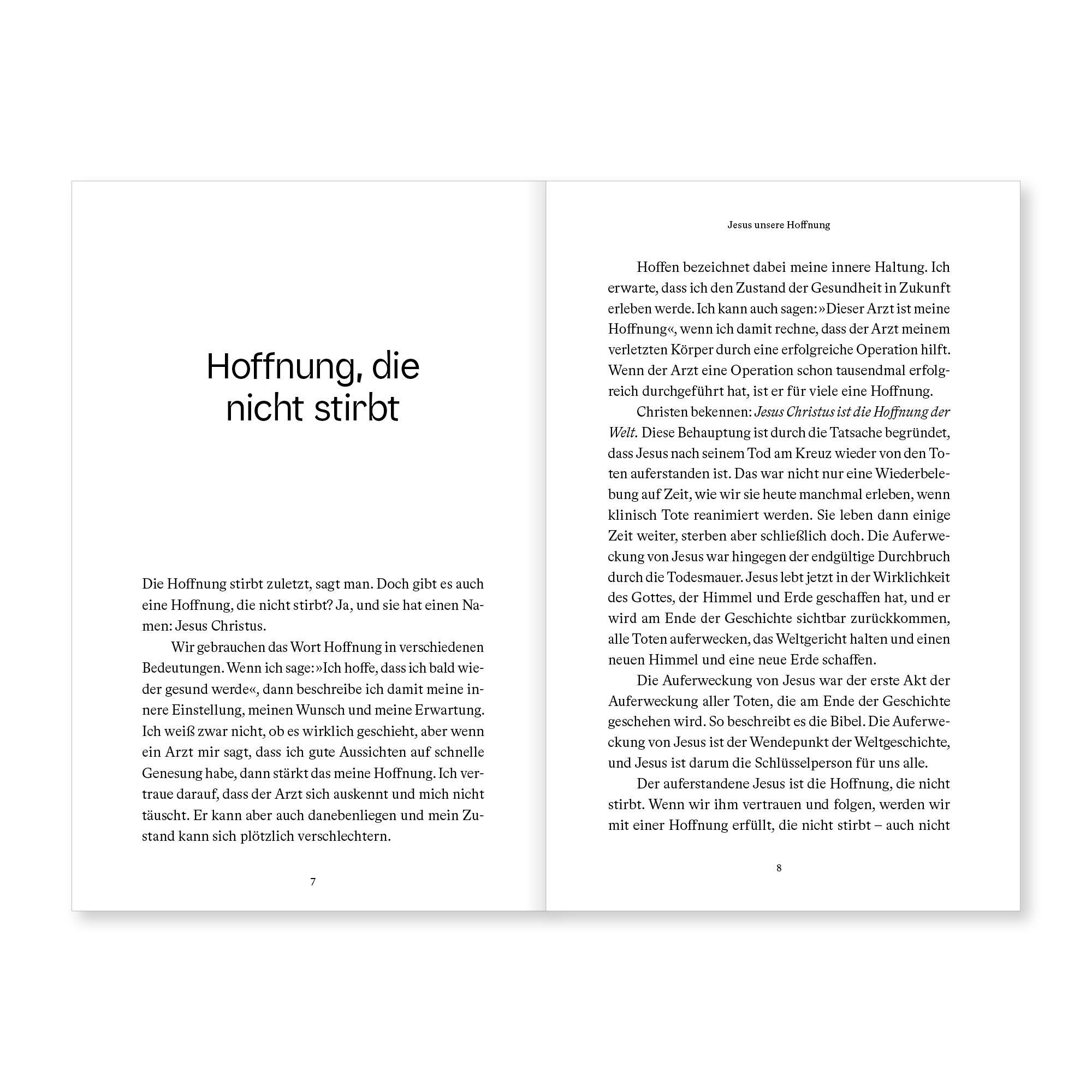 Beispielinhalt (Bild) Jesus unsere Hoffnung