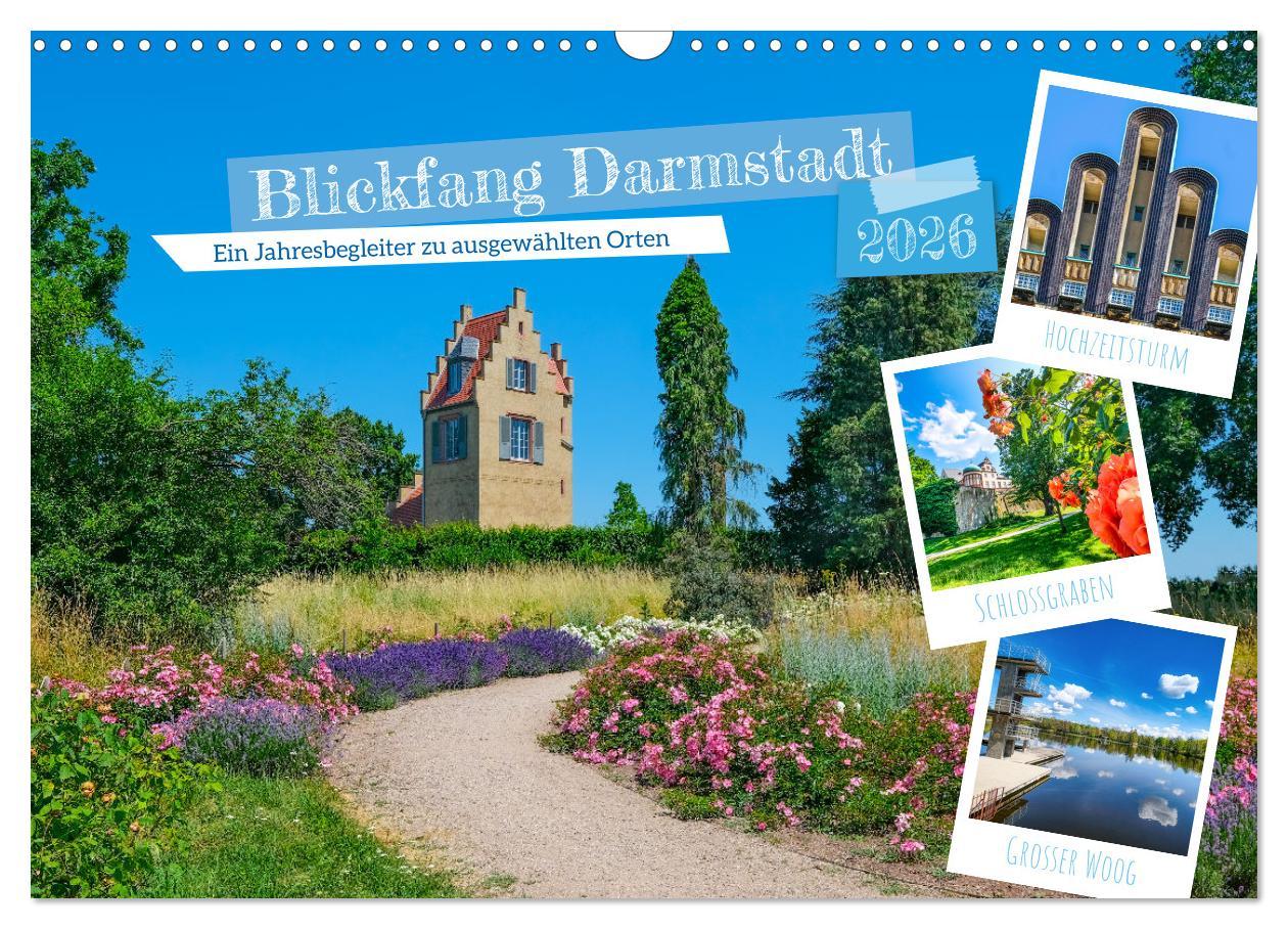 Vorderes Coverbild Blickfang Darmstadt! (Wandkalender 2026 DIN A3 quer), CALVENDO Monatskalender