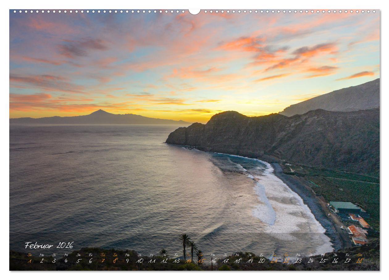 Beispielinhalt (Bild) Magisches La Gomera (hochwertiger Premium Wandkalender 2026 DIN A2 quer), Kunstdruck in Hochglanz