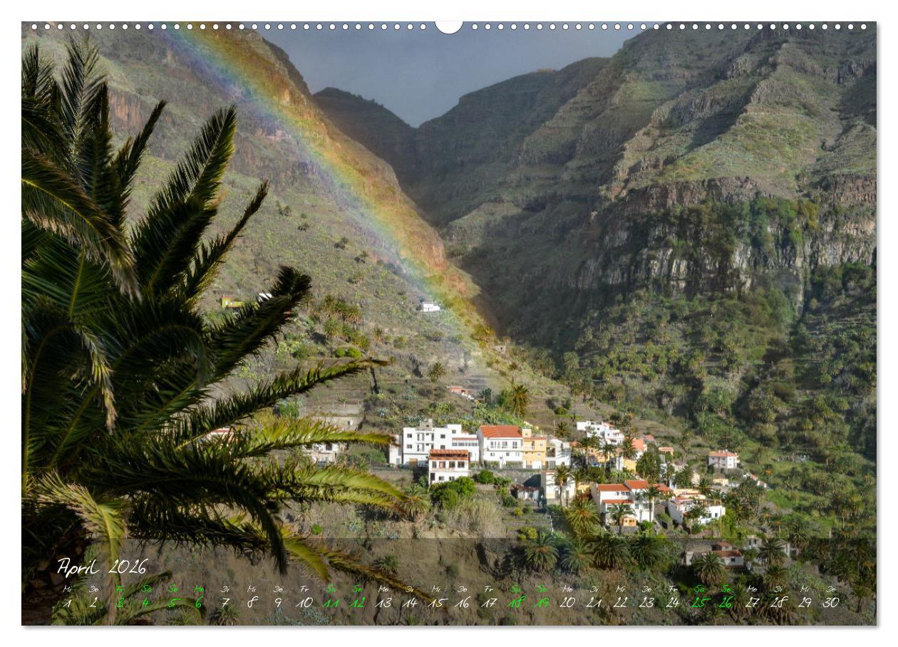 Beispielinhalt (Bild) Magisches La Gomera (hochwertiger Premium Wandkalender 2026 DIN A2 quer), Kunstdruck in Hochglanz
