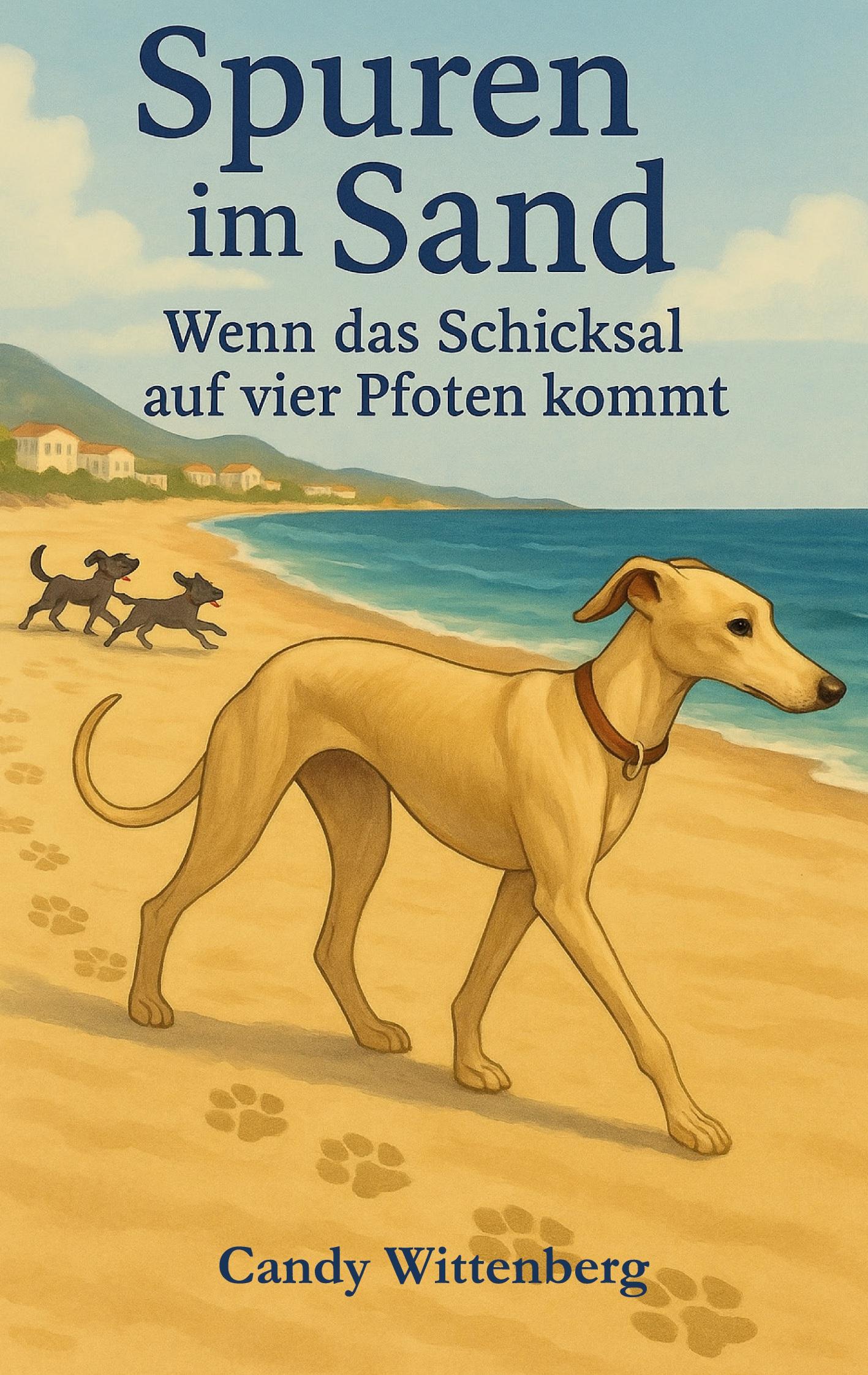 Vorderes Coverbild Spuren im Sand - wenn das Schicksal auf vier Pfoten kommt