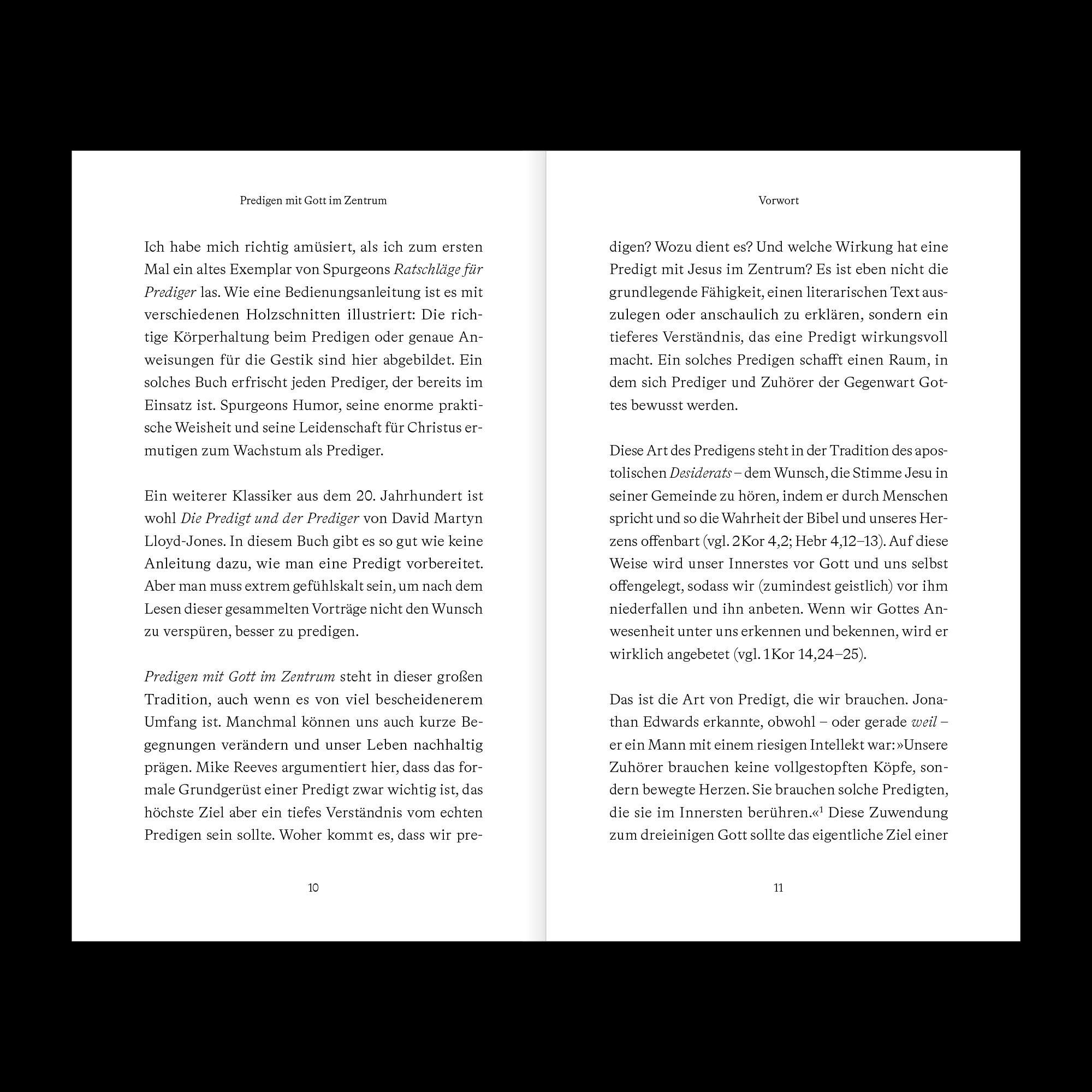 Beispielinhalt (Bild) Predigen mit Gott im Zentrum