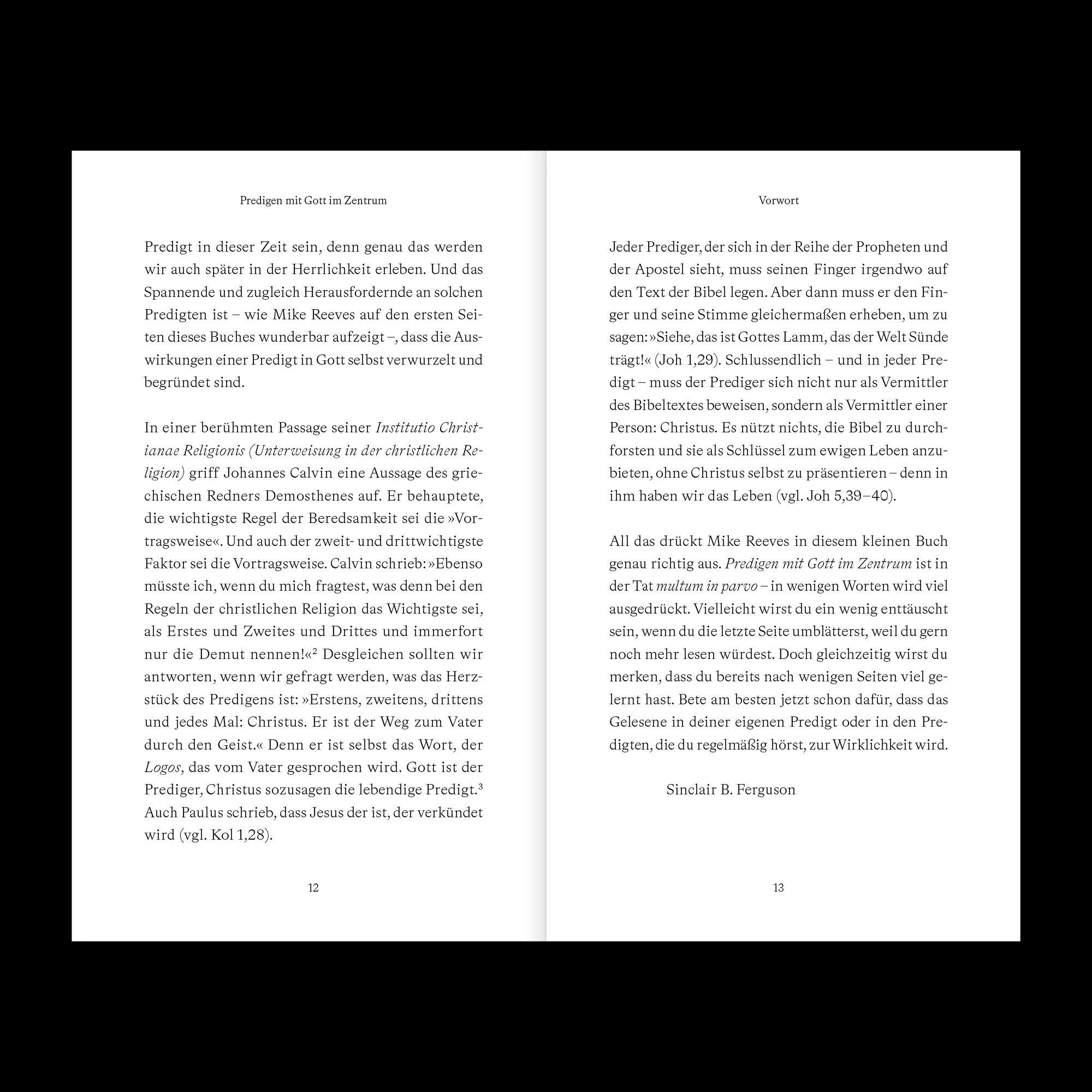 Beispielinhalt (Bild) Predigen mit Gott im Zentrum