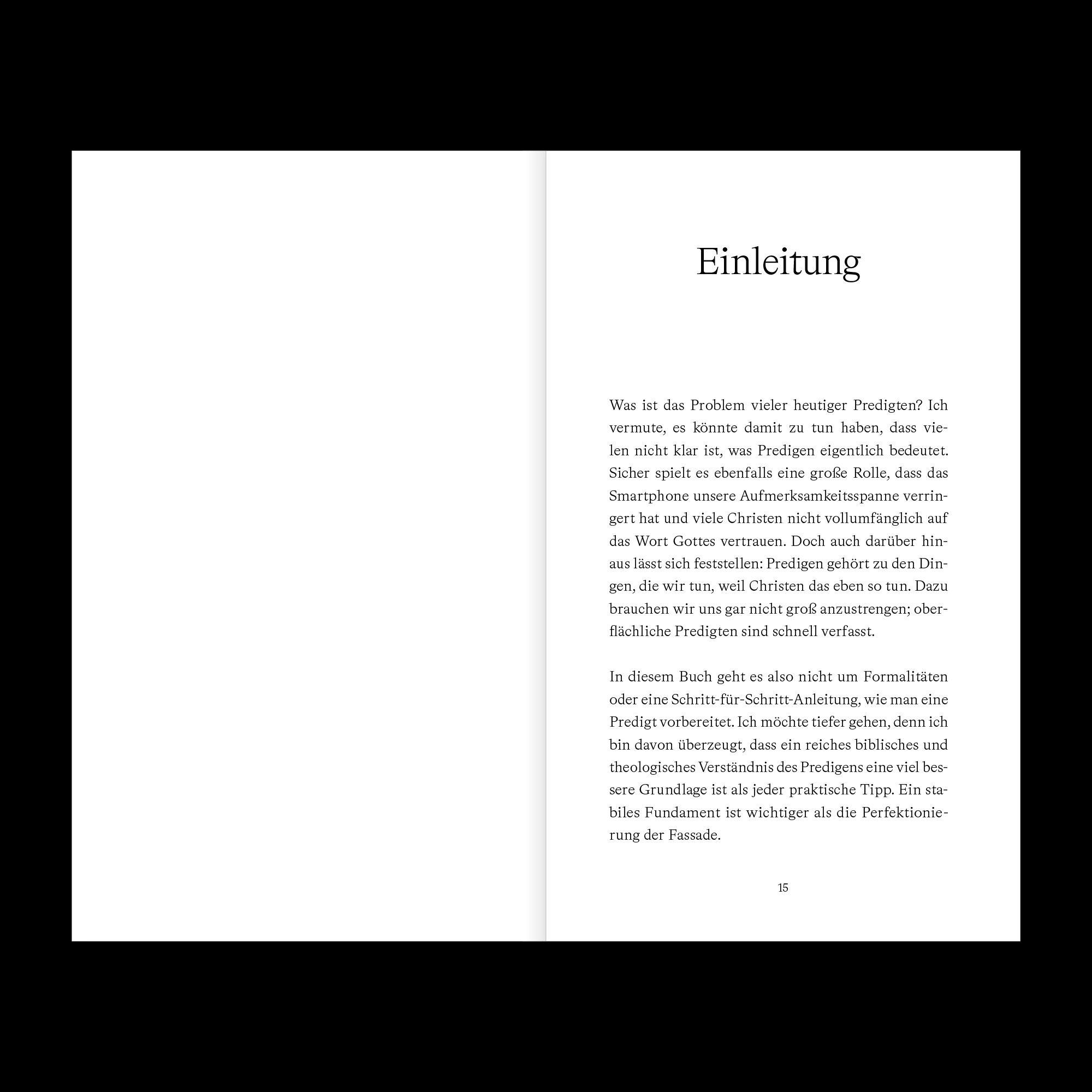 Beispielinhalt (Bild) Predigen mit Gott im Zentrum