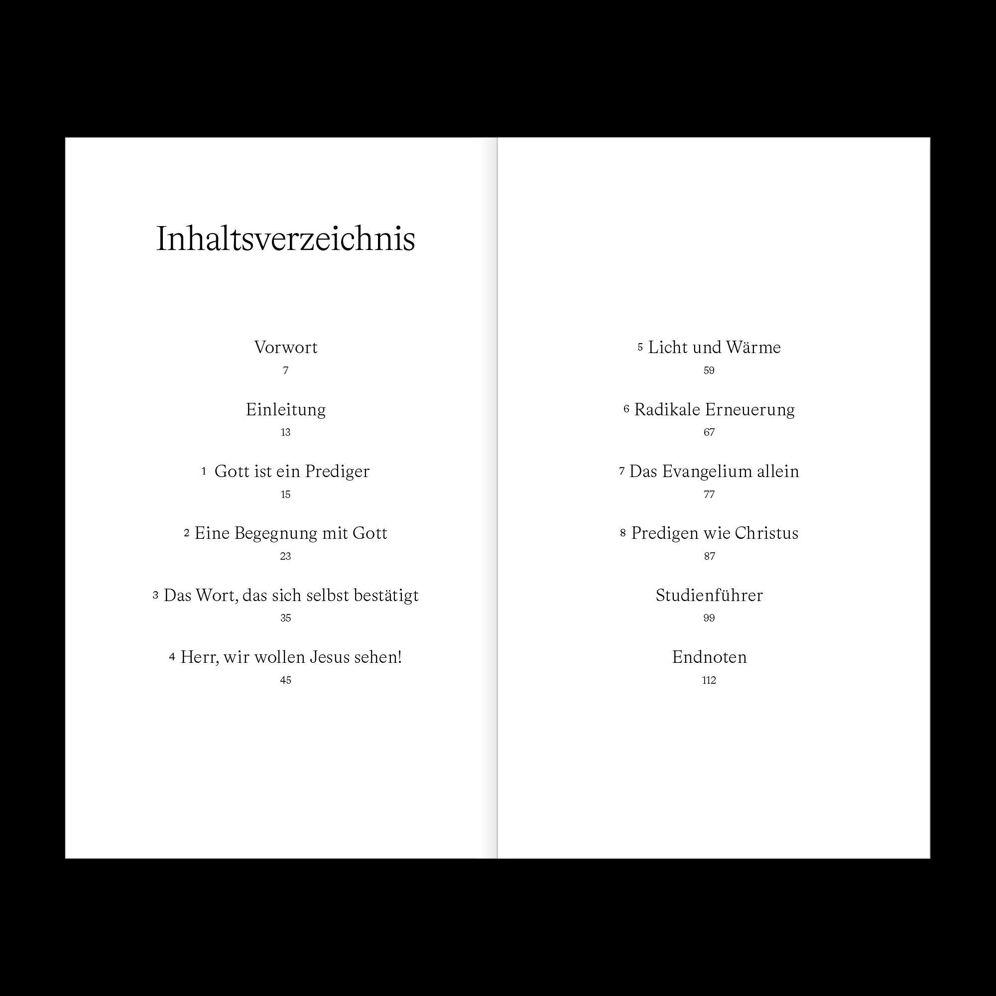 Beispielinhalt (Bild) Predigen mit Gott im Zentrum