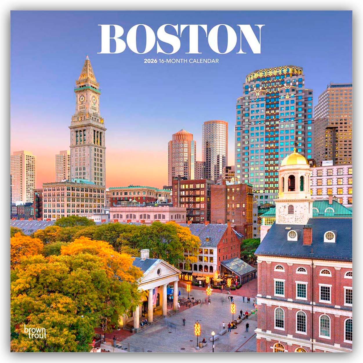 Vorderes Coverbild Boston 2026 - 16-Monatskalender