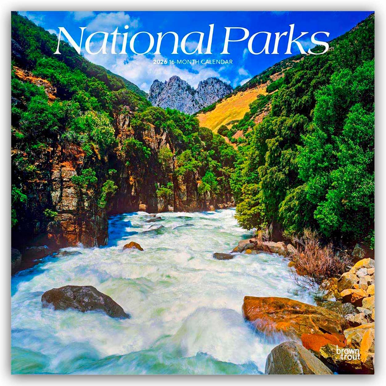 Vorderes Coverbild National Parks 2026 - 16-Monatskalender
